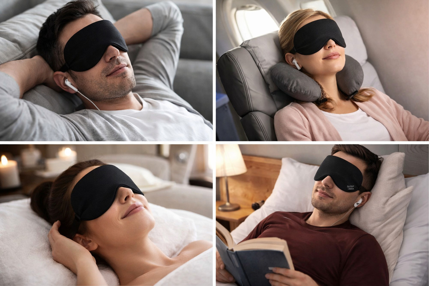 Image of Ymir Nap Eye Mask For Sleeping Smooth Sleeping Mask, Sleep Mask With Adjustable Strap