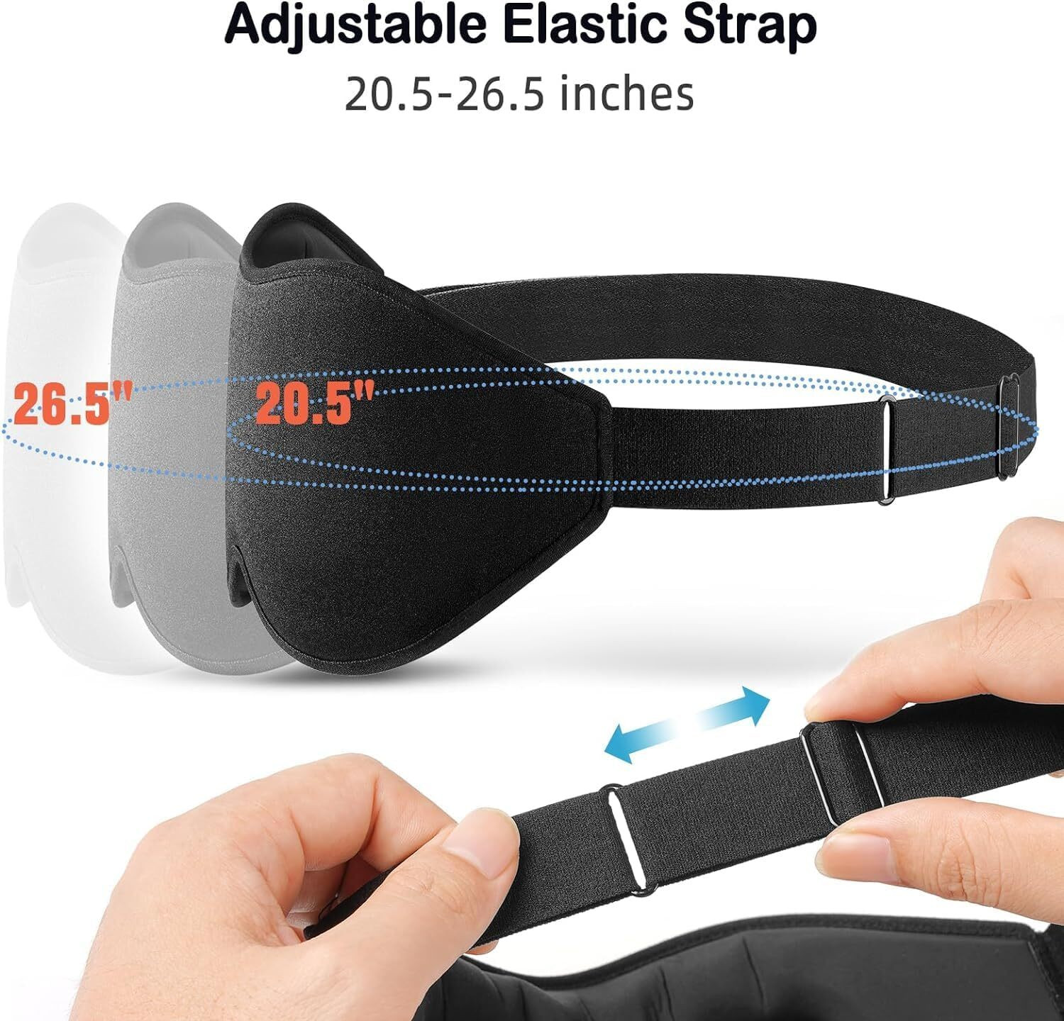 Image of TRK HUB 3D Memory Foam Sleeping Mask for Men Women Sleep Mask Blind Fold Eye Cover Pad