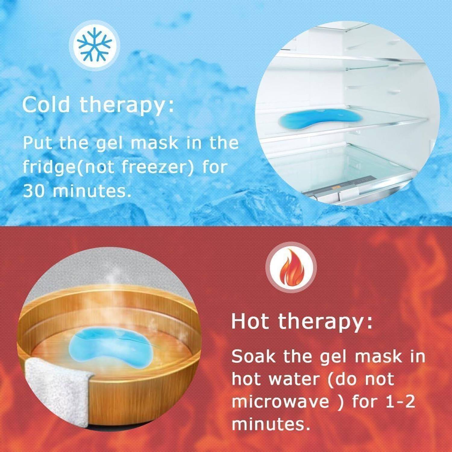 DNelon Cooling Gel Relaxing Eye Sleep Mask - Image 4