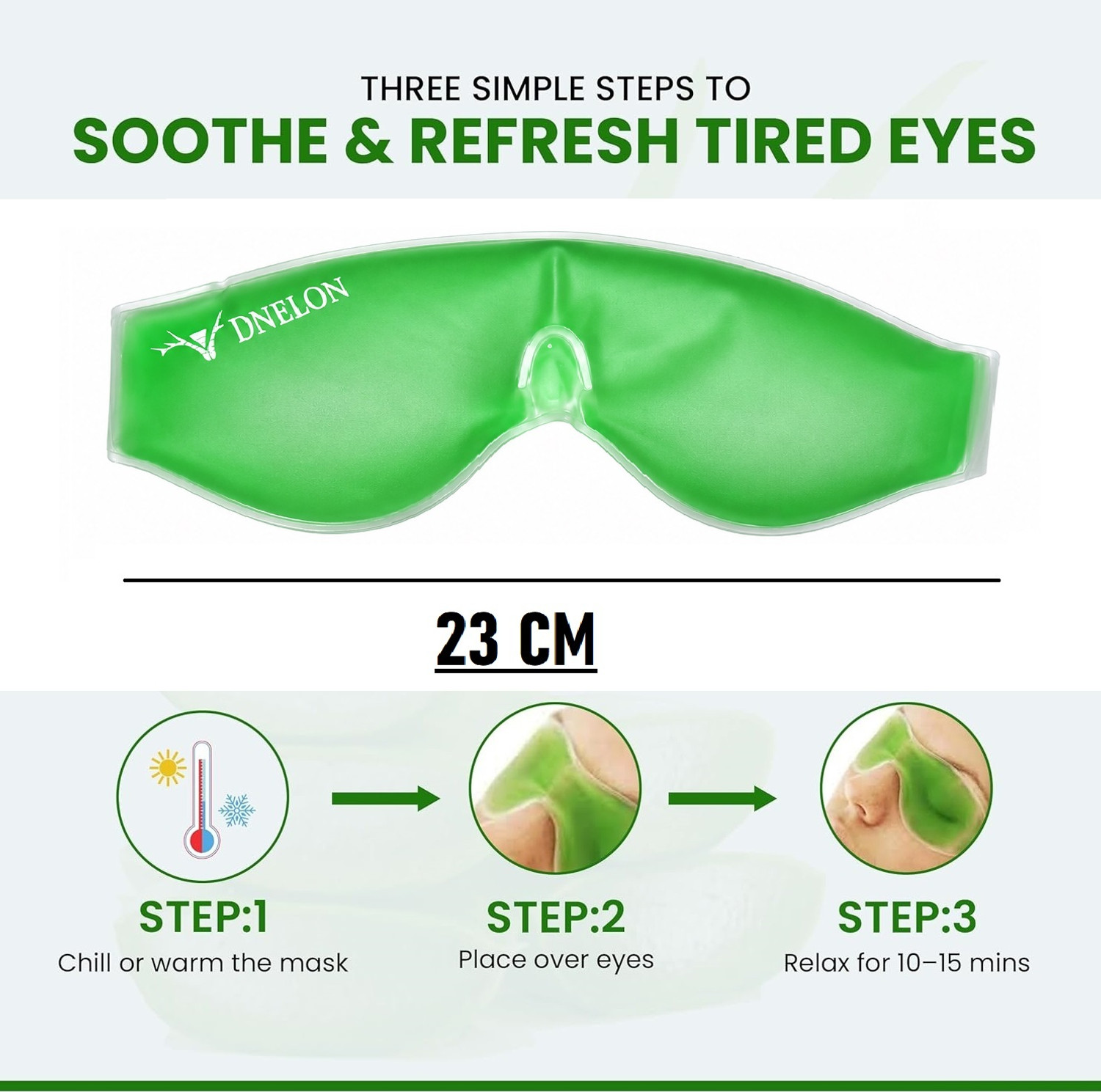 Image of DNelon Gel Eye Mask For Dark Circles,Dry Eyes, Cooling Eyes, Pain Relief,(1 PCS)