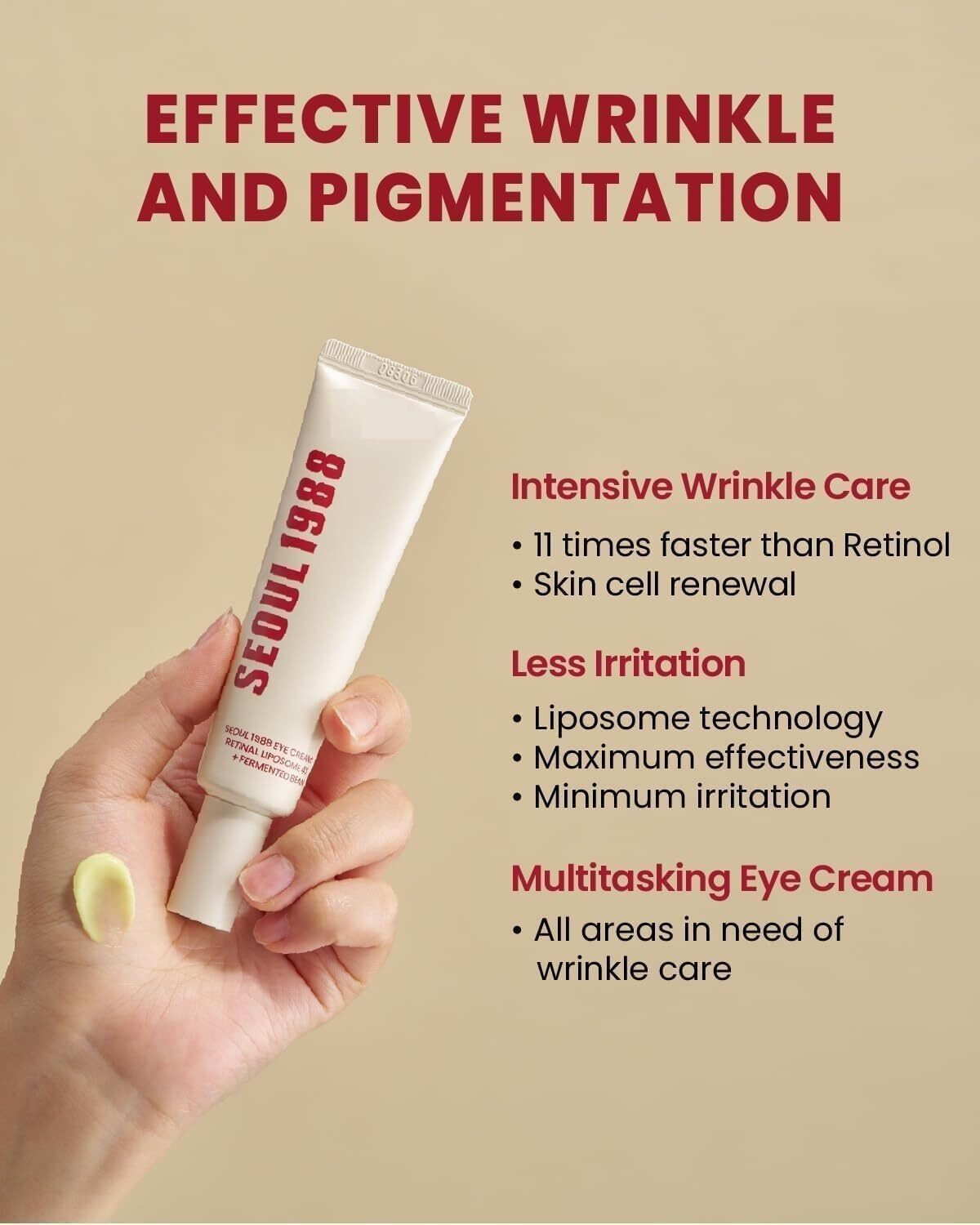 Image of Ovelin Night Repair Retinol Eye Cream for Fine Lines (50.5 ml)