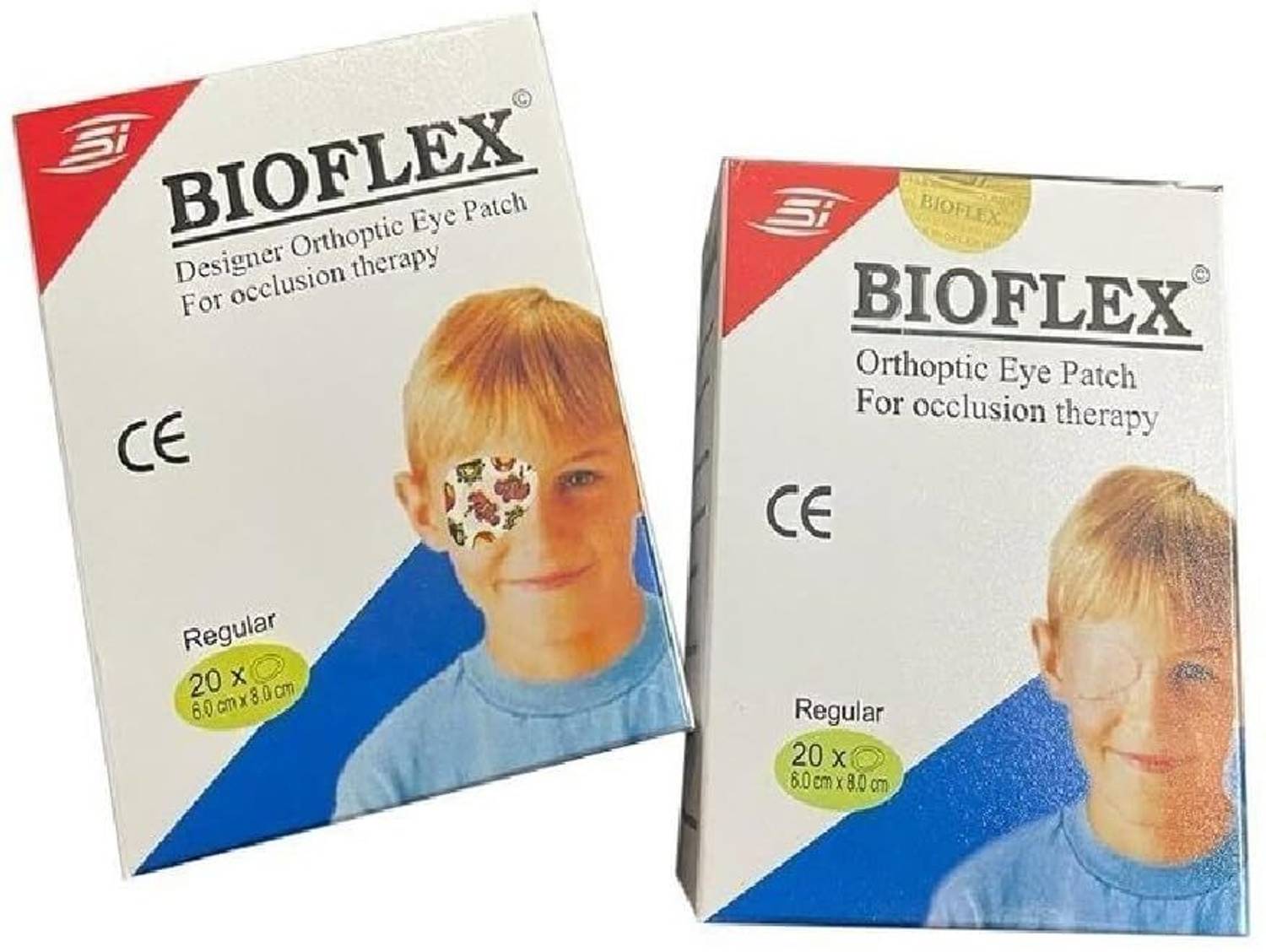 BIOFLEX Orthoptic eye patch for occlusion therapy regular 20xO 6.0cmX8.0cm (Pack of 2)