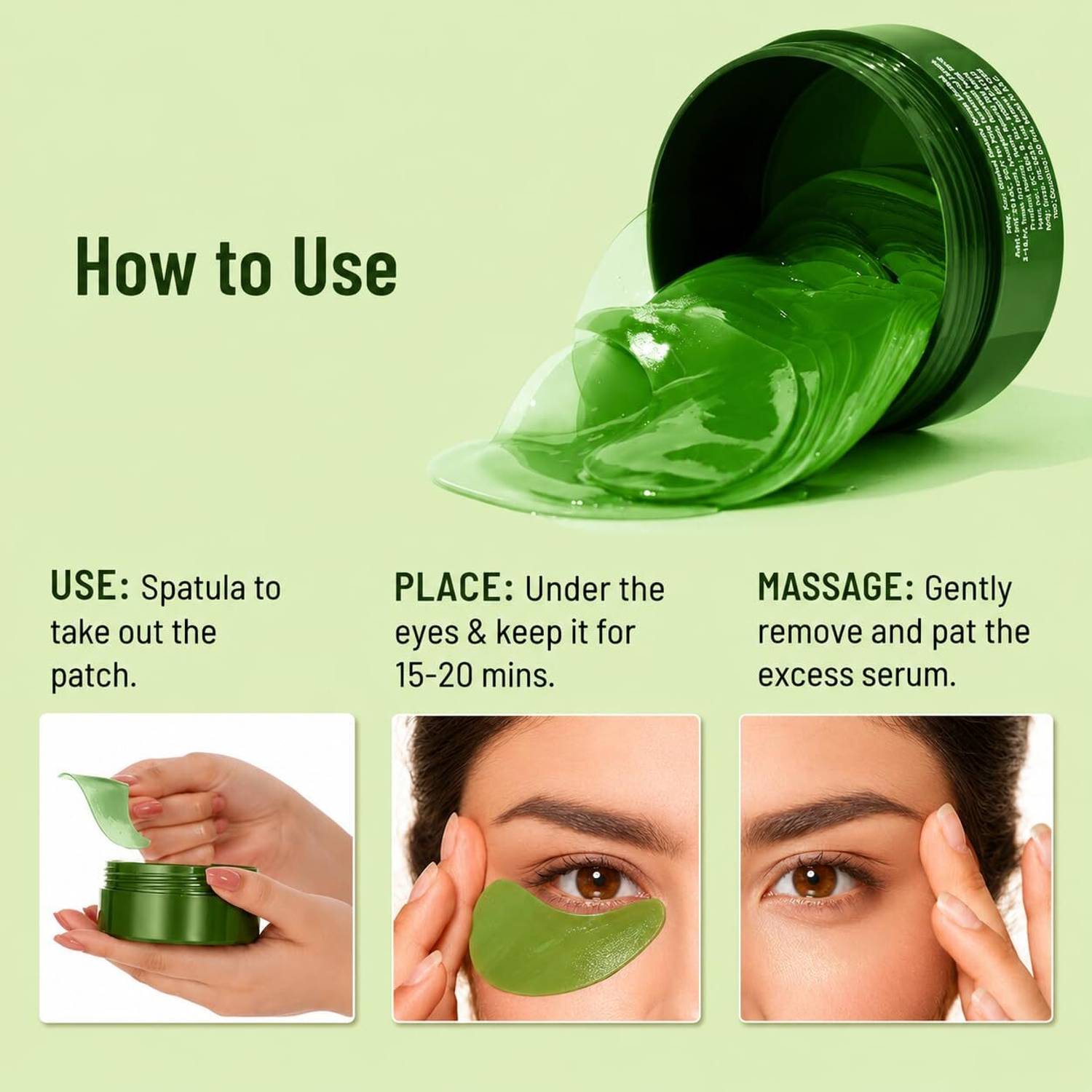 Avenoir Aloe Vera Eye Serum Patch for Dark Circles - Image 4