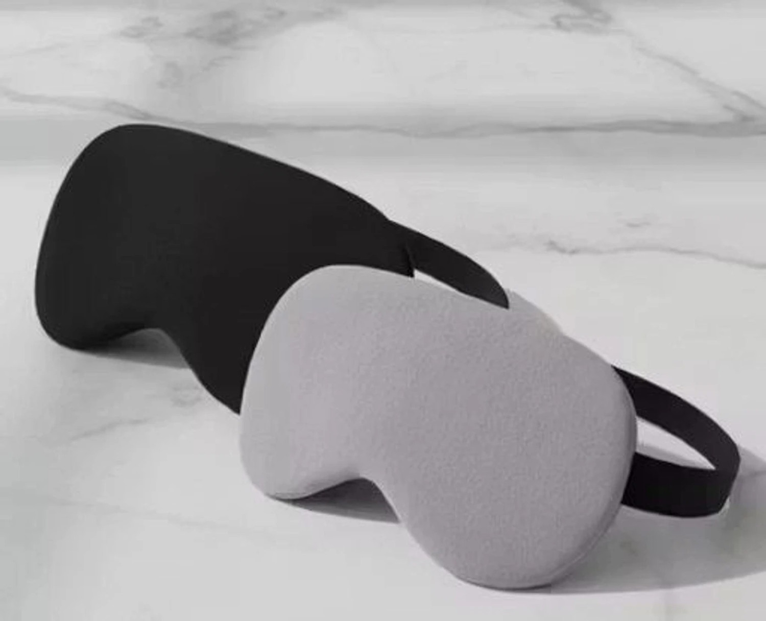 Image of Emutz Eye Mask Super Smooth, Secure Fit (Black, Grey) (Pack Of 2) (2 g)