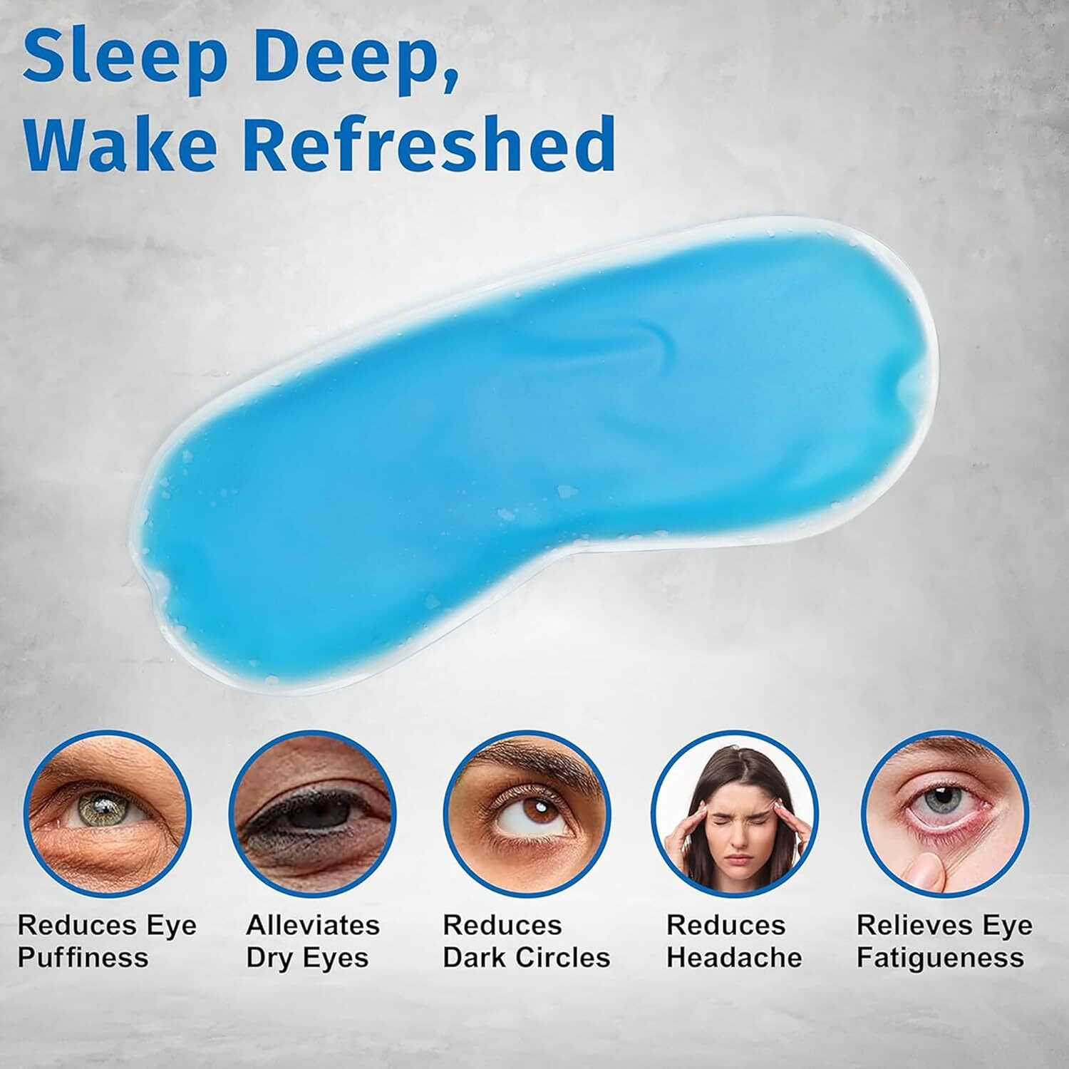 Image of DNelon Gel Eye Mask For Dark Circles,Dry Eyes, Cooling Eyes, Pain Relief,(1 PCS)