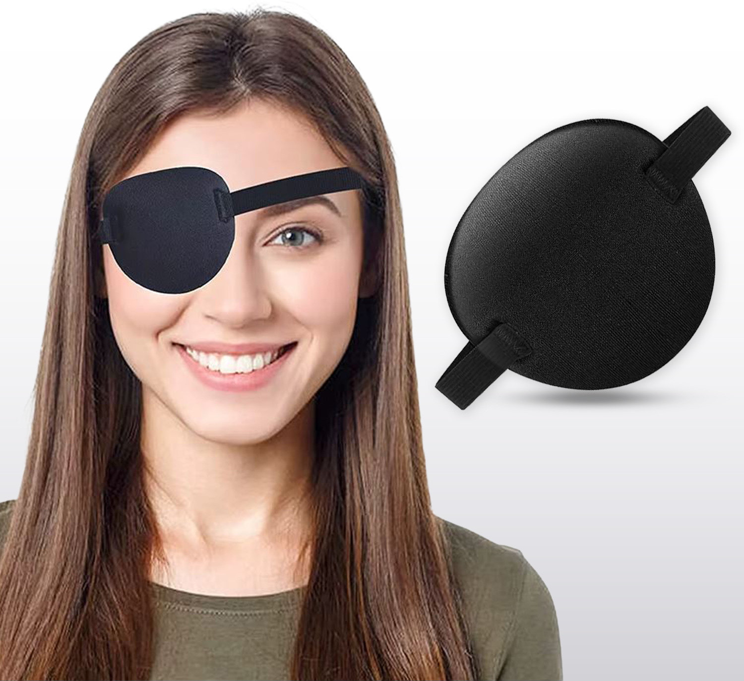 Image of AJICA Adjustable 3D Lazy Eye Patches for Kids & Adults, for Left or Right Eyes