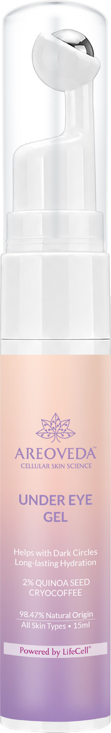 Image of Areoveda Under Eye Gel with Soothing Massage Roller | Reduces Dark Circles & Puffiness