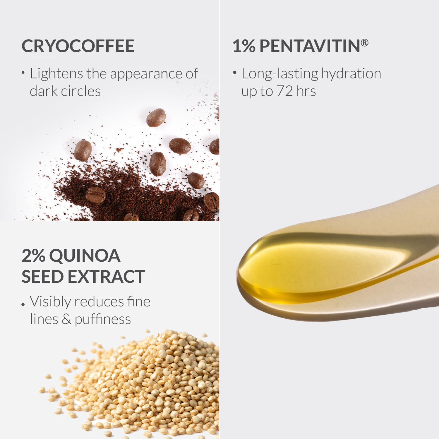 Image of Areoveda Under Eye Gel with Soothing Massage Roller | Reduces Dark Circles & Puffiness