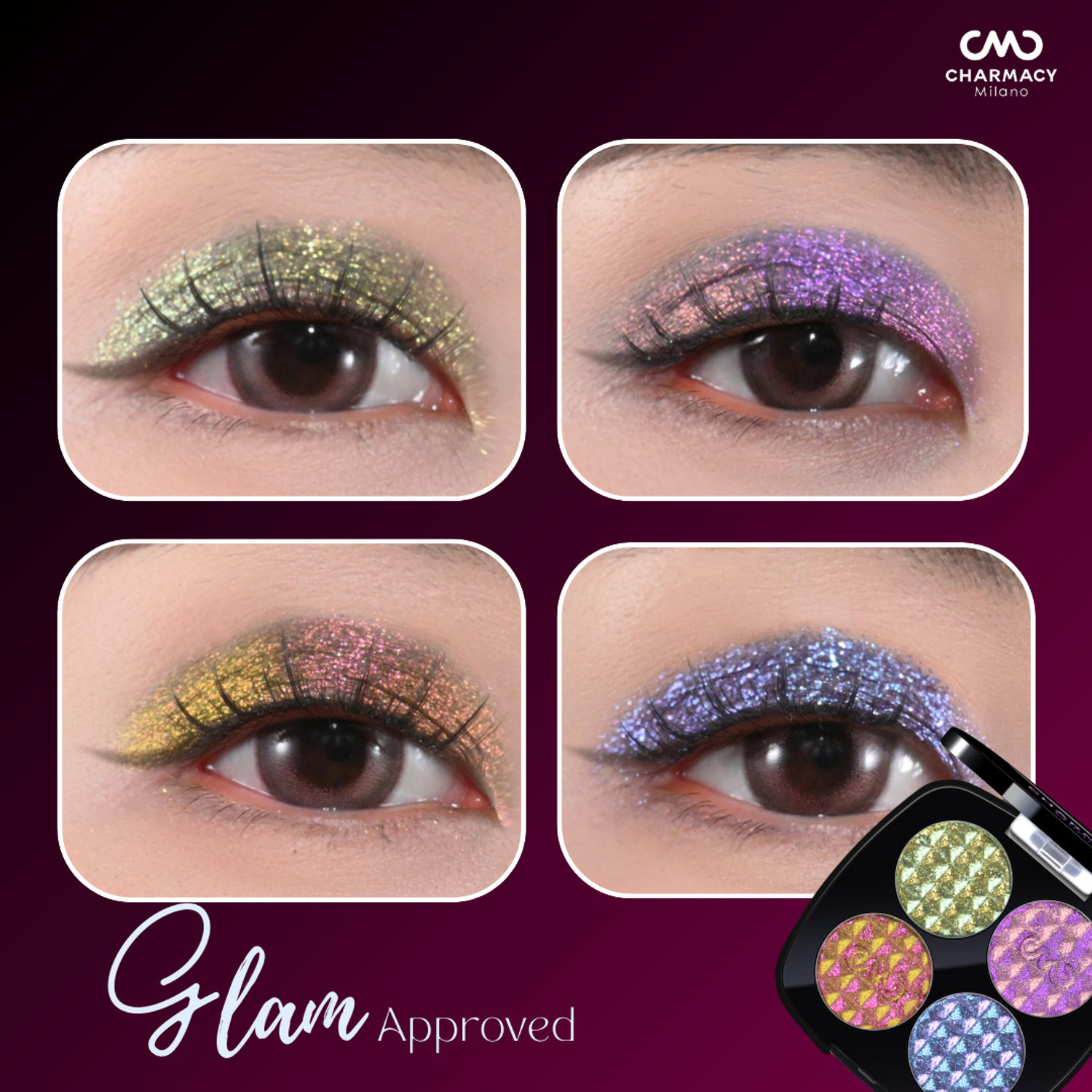 Image of charmacy milano Insane Quad Eyeshadow Palette 3.6 g (01)