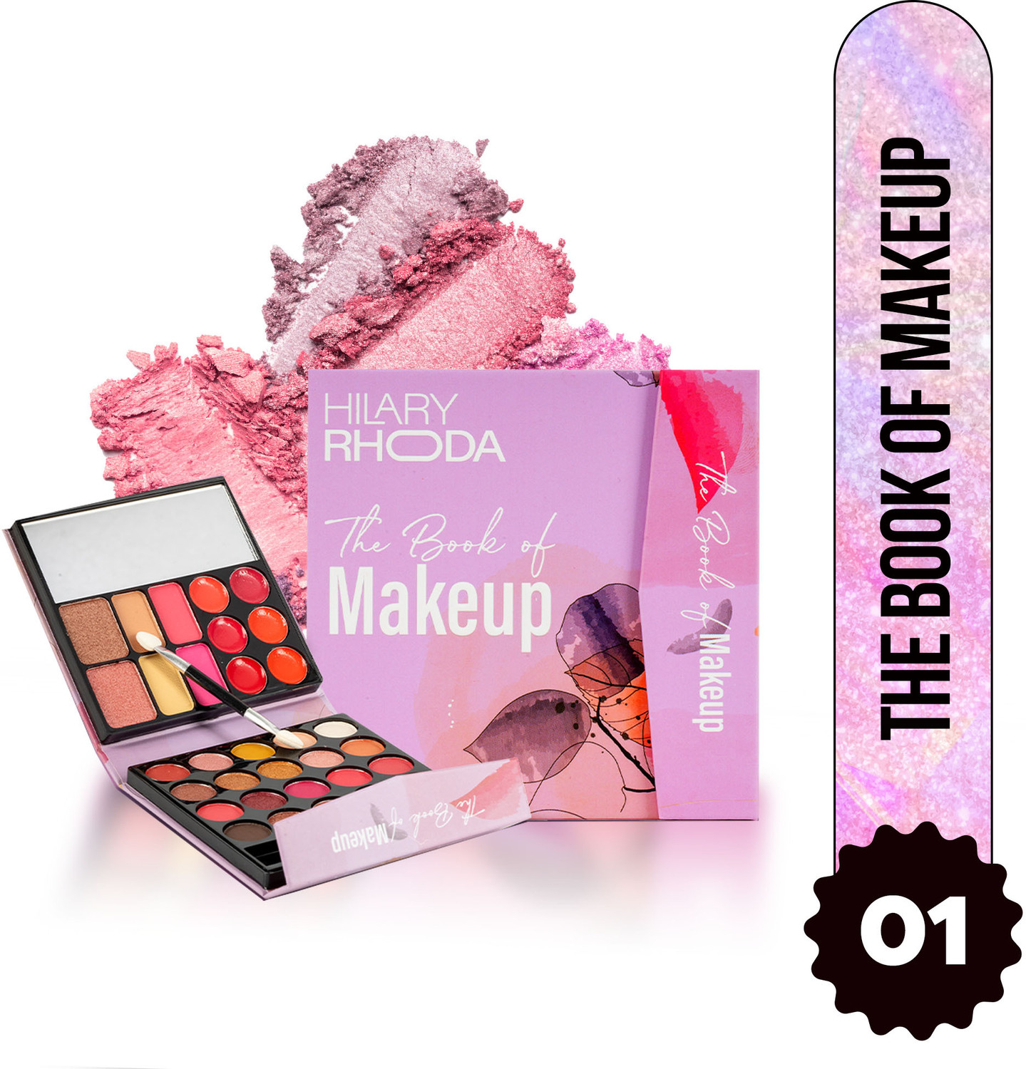 Image of Hilary Rhoda The Book of Makeup | 20 Eyeshadows & 2 Highlighters | 2 Blushes & 2 Contours | 23.4 g