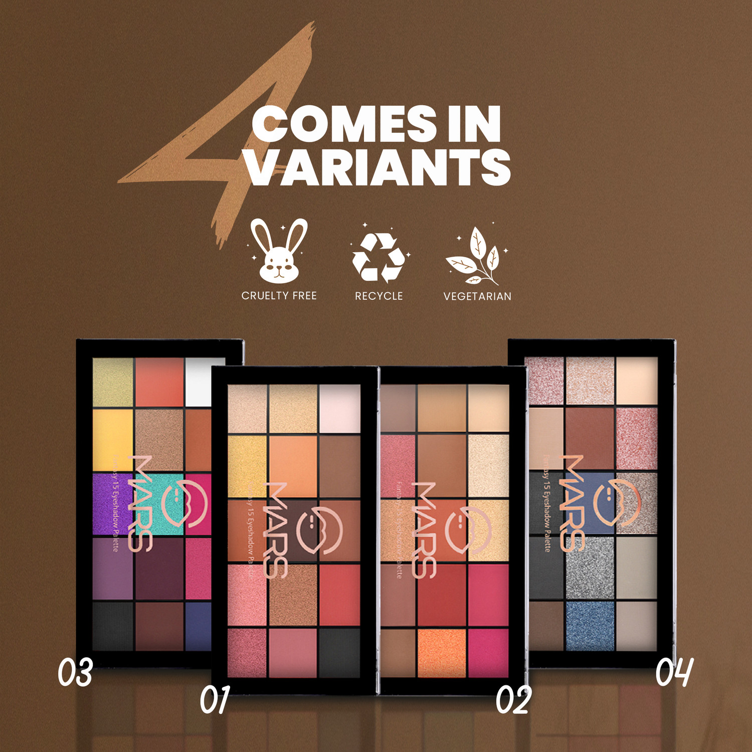 Image of MARS Fantasy 15 Eyeshadow Palette 22.5 g
