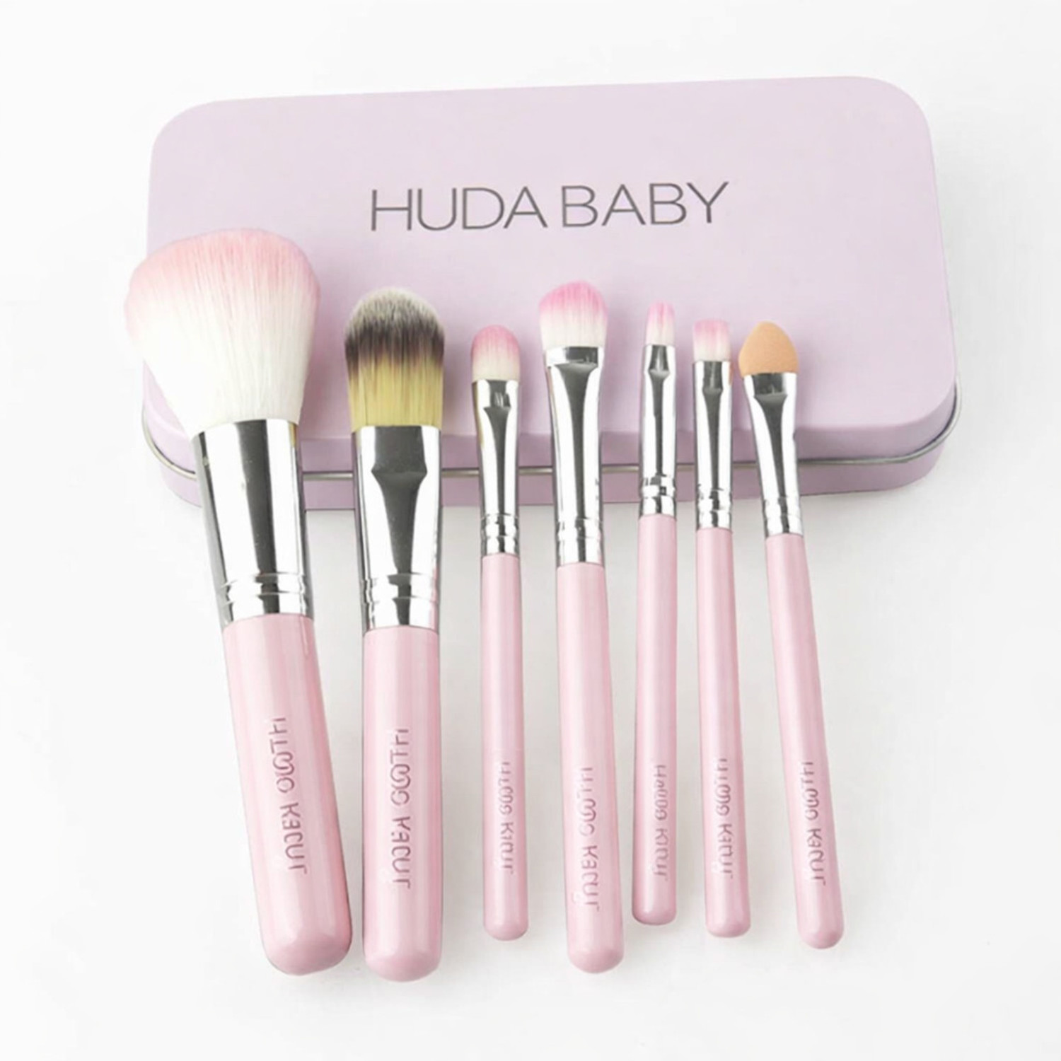Image of HUDA BABY 18-Color Eyeshadow Palette & 7 Pink Brushes 18 g