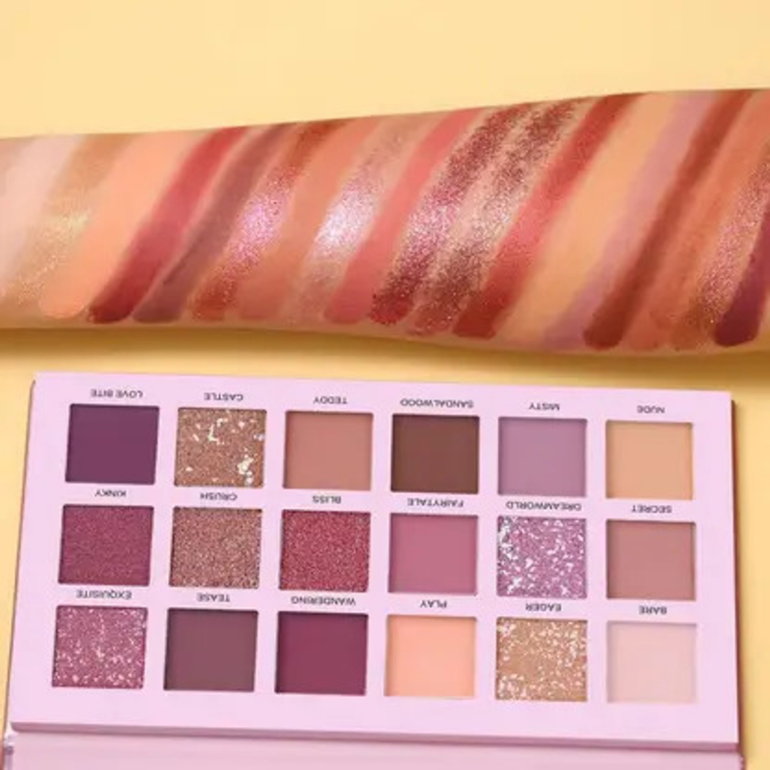 Image of cheese beauty 18 Color Matte + Shimmer Nude EyeShadow Eye Shadow Palette-I 18 g 18 g