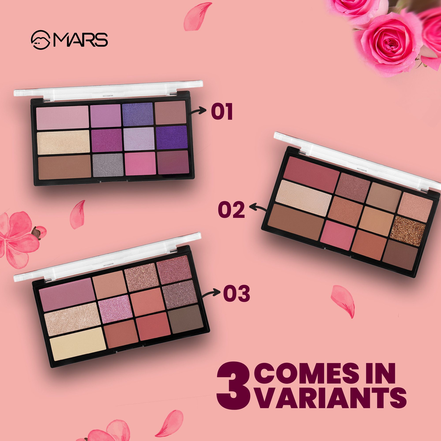 Image of MARS 9 Shade Eyeshdow With Highlighter Blusher and Bronzer 21.5 g