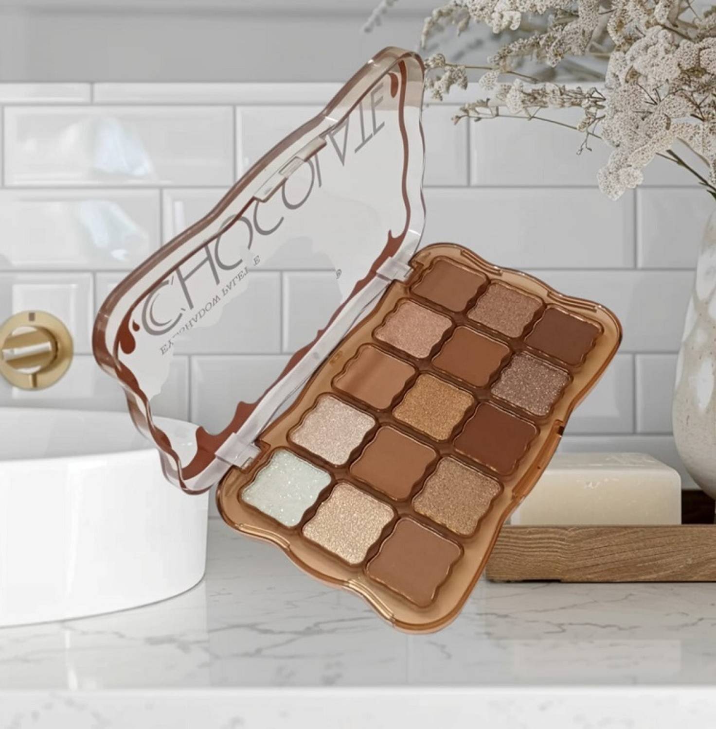 AFARAXIA chocolate eye shaodw palette nude shade palette for women and girls 25 g
