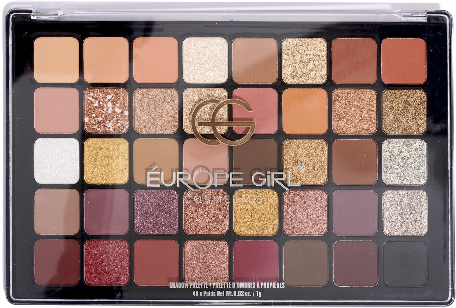 Image of Europe Girl 40 Color Eyeshadow palette - Neutral Tone 40 g