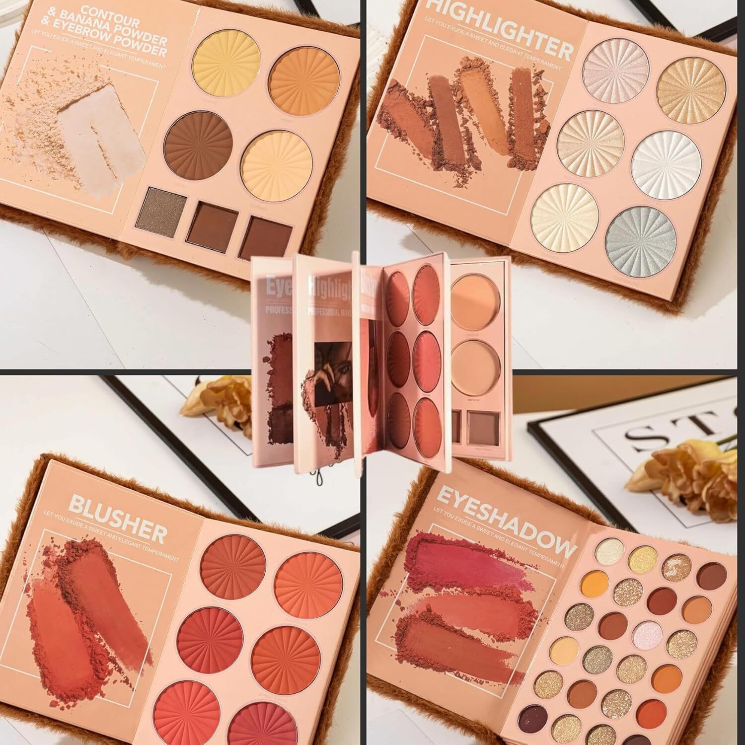 Image of URBANUCANBE Professional Makeup Book 4 in 1Makeup Combo kit All in One Makeup kit Set 60 g