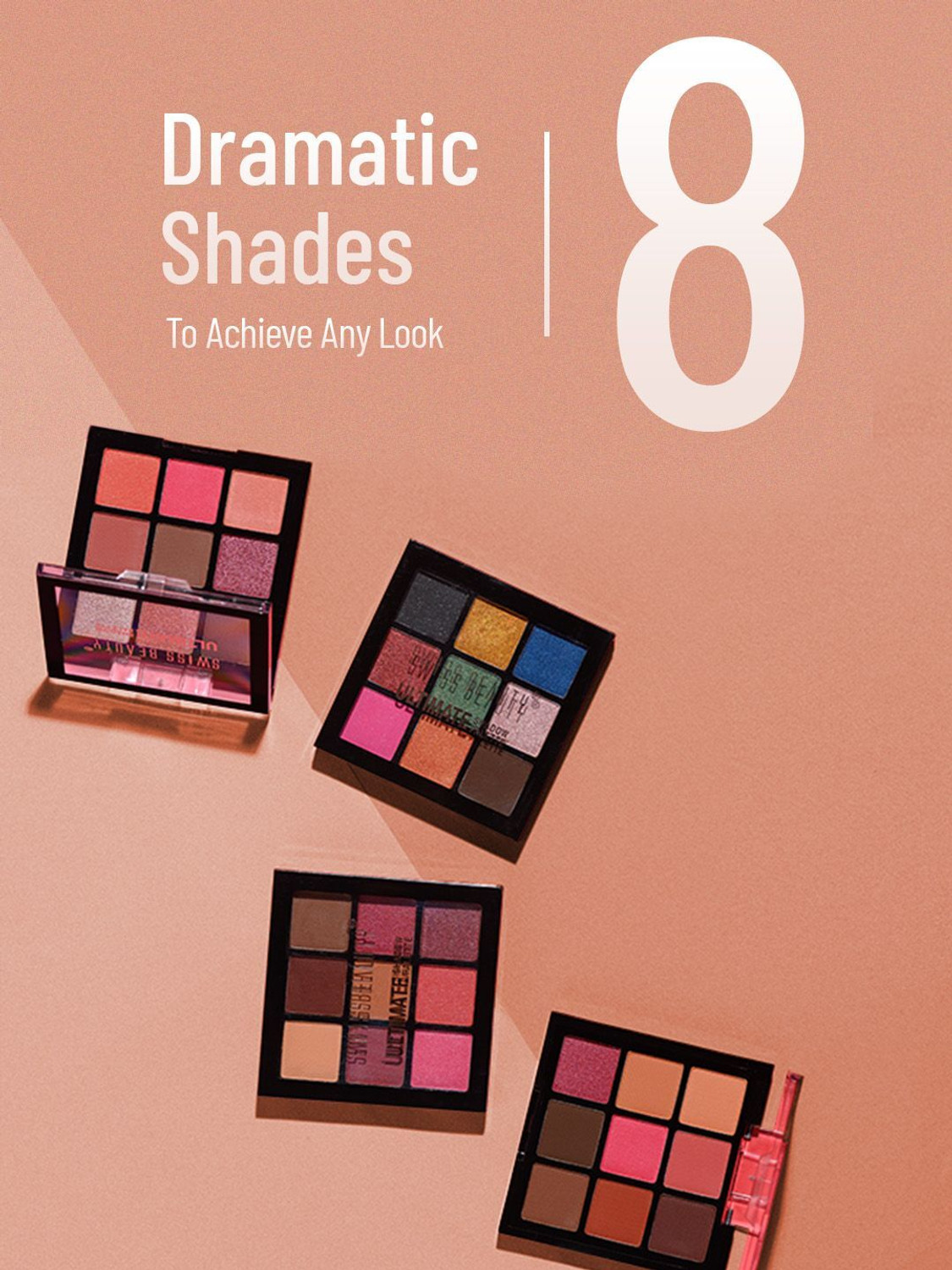 Image of SWISS BEAUTY Ultimate 9 Pigmented Colors Eyeshadow Palette 6 g