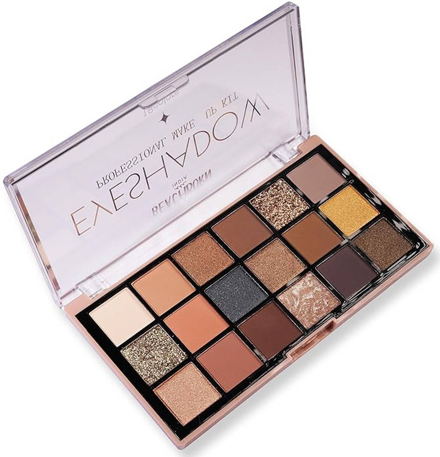 BEACHBORN INDIA Professional Makeup Eyeshadow Palette Matte Makeup 18 Color Pallete (SHADE 1) 21.6 g
