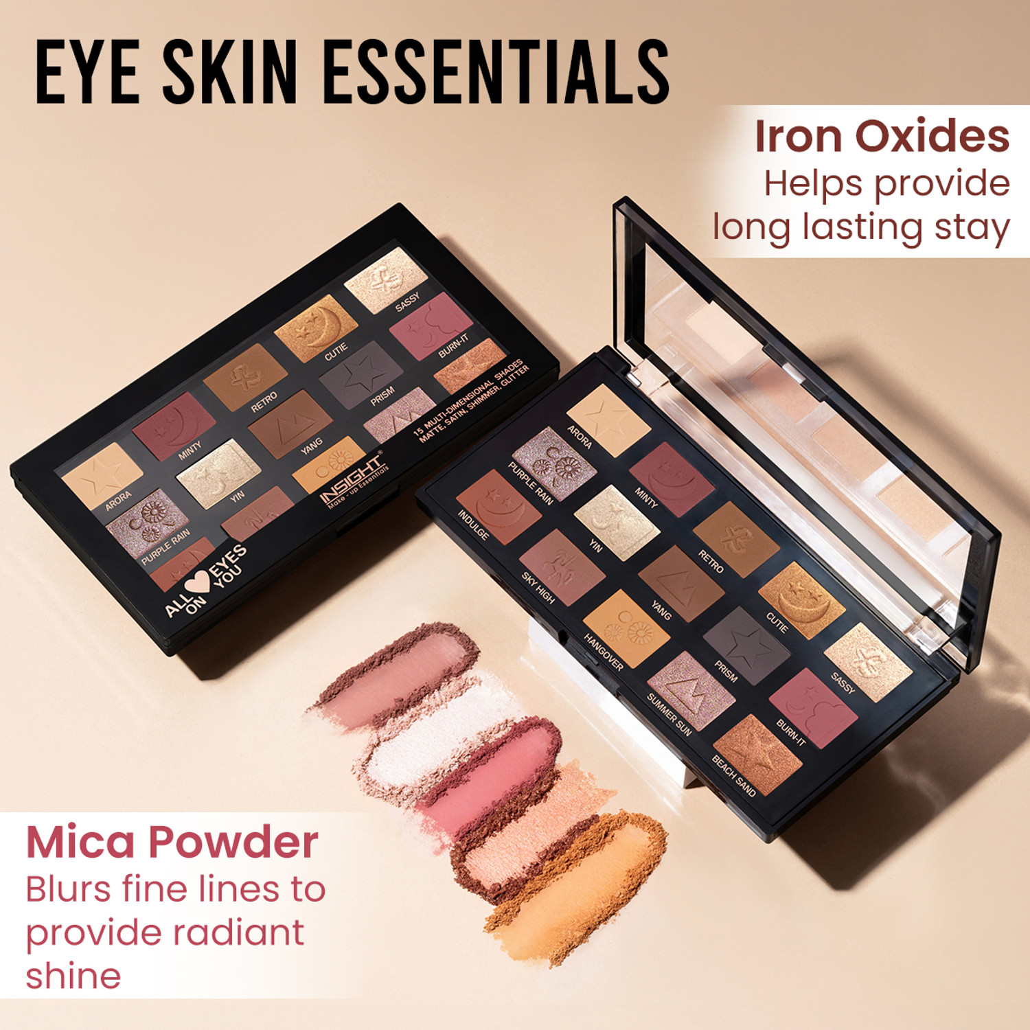 Image of Insight All Eyes On You Eyeshadow Palette | 15 Matte, Shimmer & Metallic Shades 17 g (All Eyes On You)