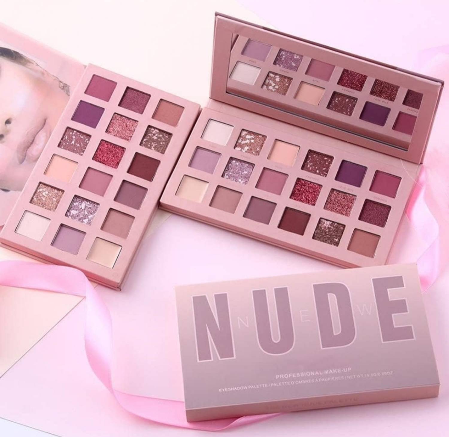 brown blush Nude Eyeshadow Palette 18 Different Shade (PACK OF 1) 36 g