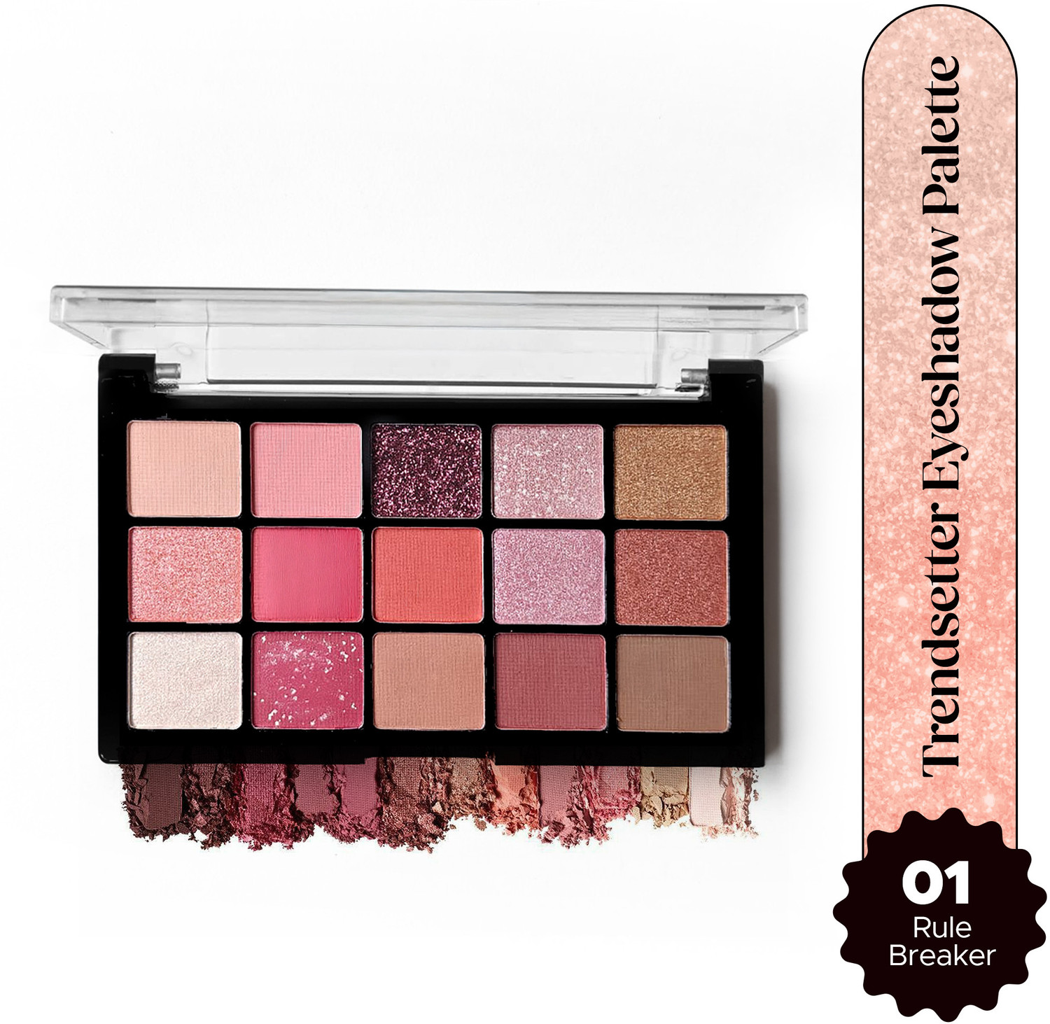 Image of Hilary Rhoda Trendsetter Eyeshadow Palette | Highly Pigmented Shades | Matte & Shimmer Finish 15 g