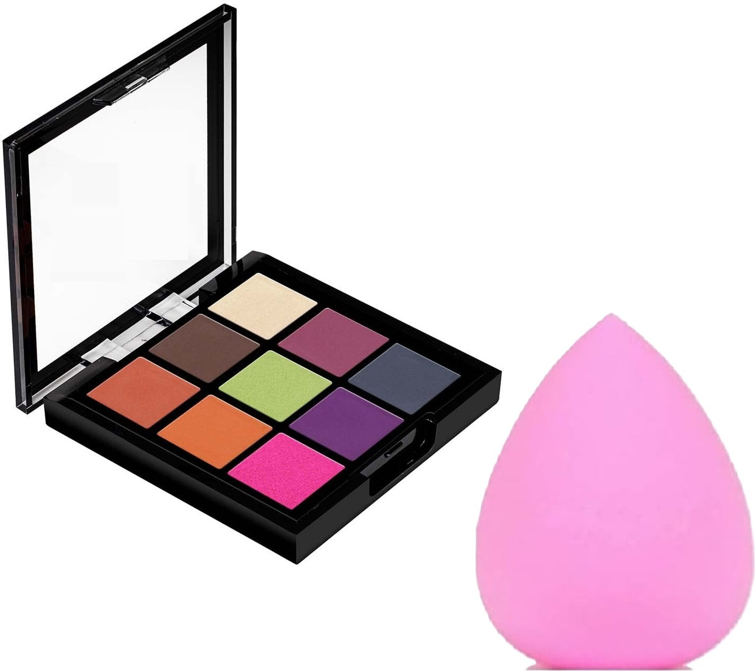 Image of WECHARMERZ Ultimate 9 Pigmented Colors Eyeshadow Palette Long Wearing With Blender 6 g