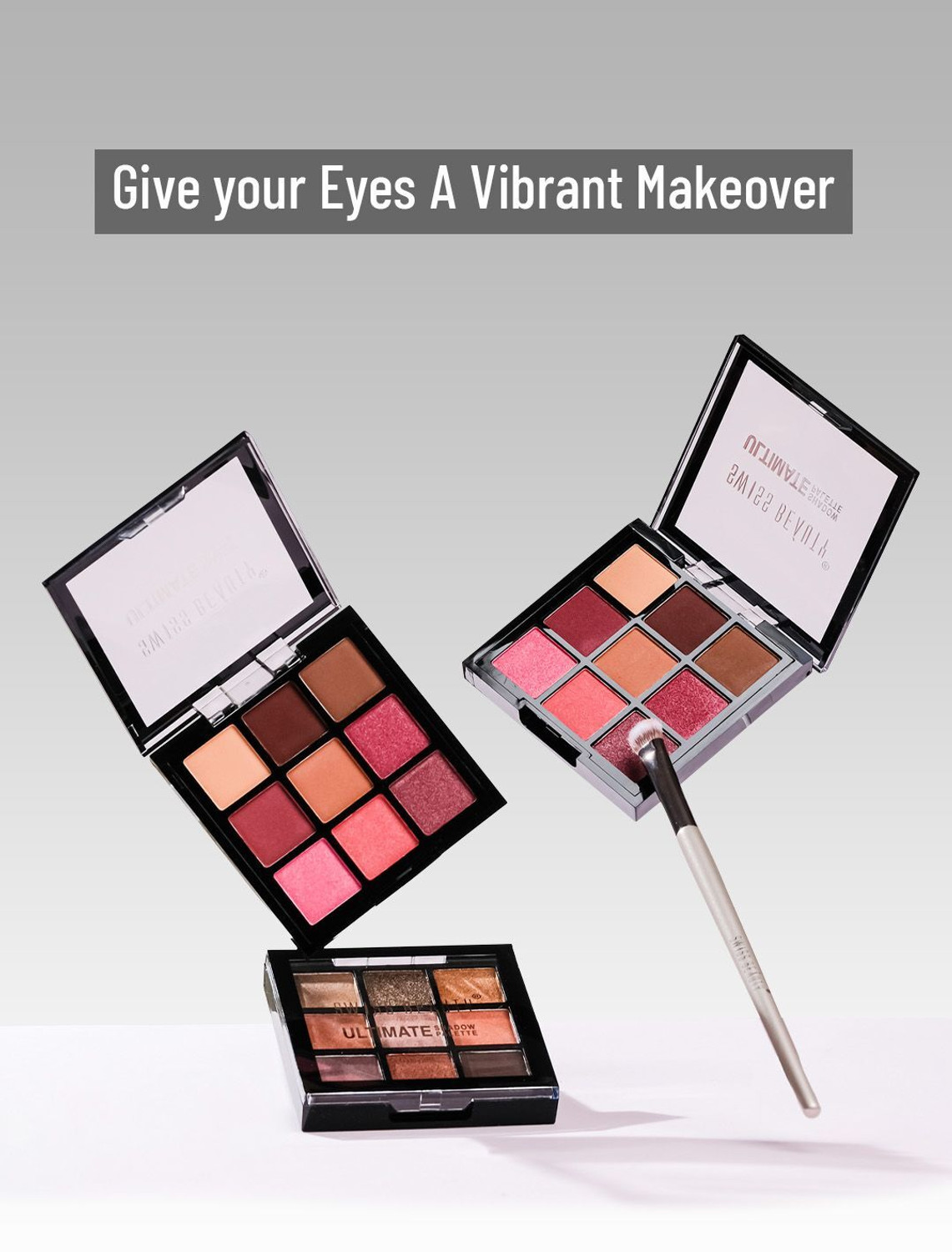Image of SWISS BEAUTY Ultimate 9 Pigmented Colors Eyeshadow Palette 6 g
