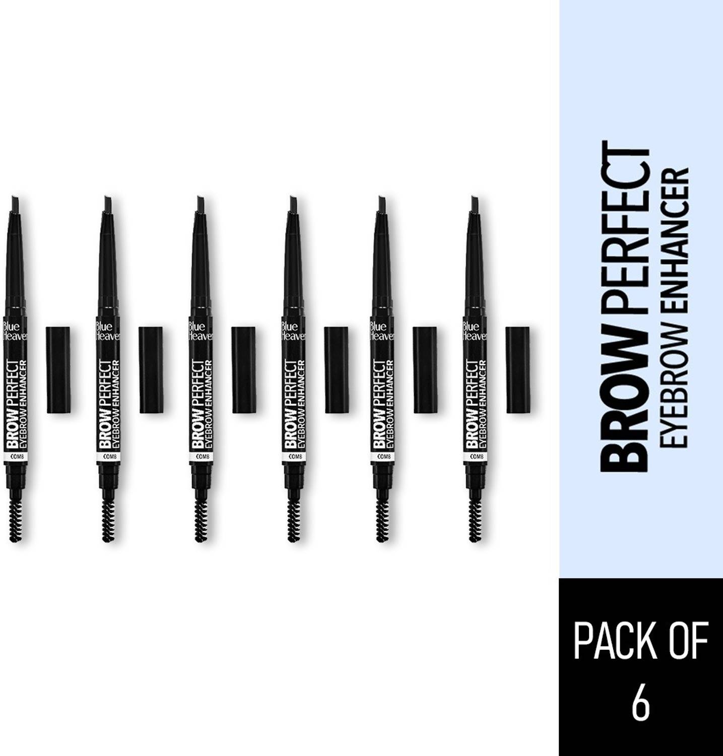BLUE HEAVEN Brow Perfect Eyebrow Enhancer, Pack of 6 0.3 g
