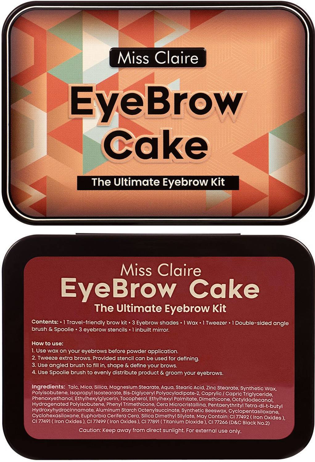 Miss Claire Eyebrow Cake Tin - 01 4 g