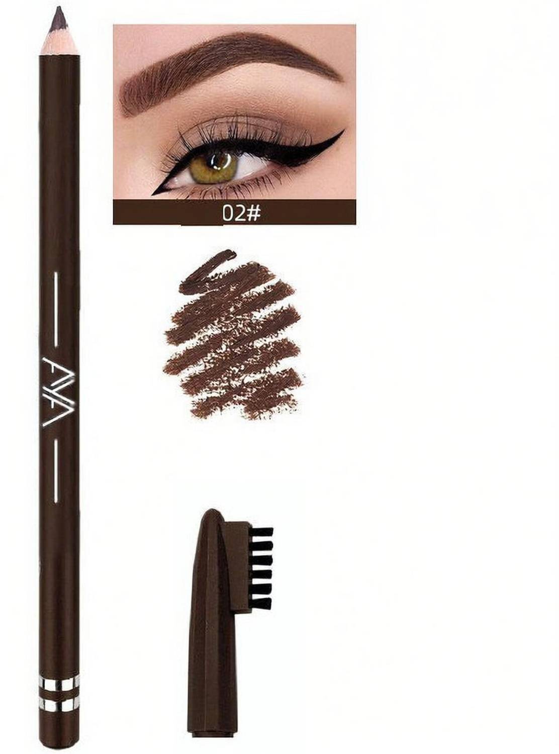 AYA Waterproof Eyebrow Pencil With Brush