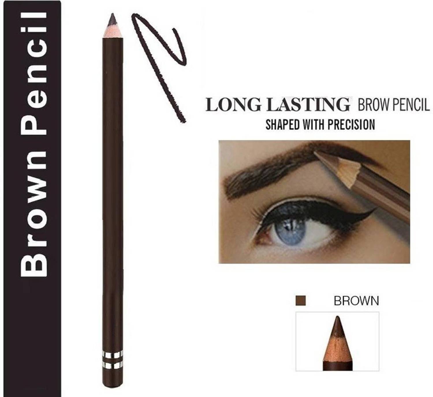 Herrlich Best Long & Lasting Water Proof Bold Eye Brow Pencil Brown