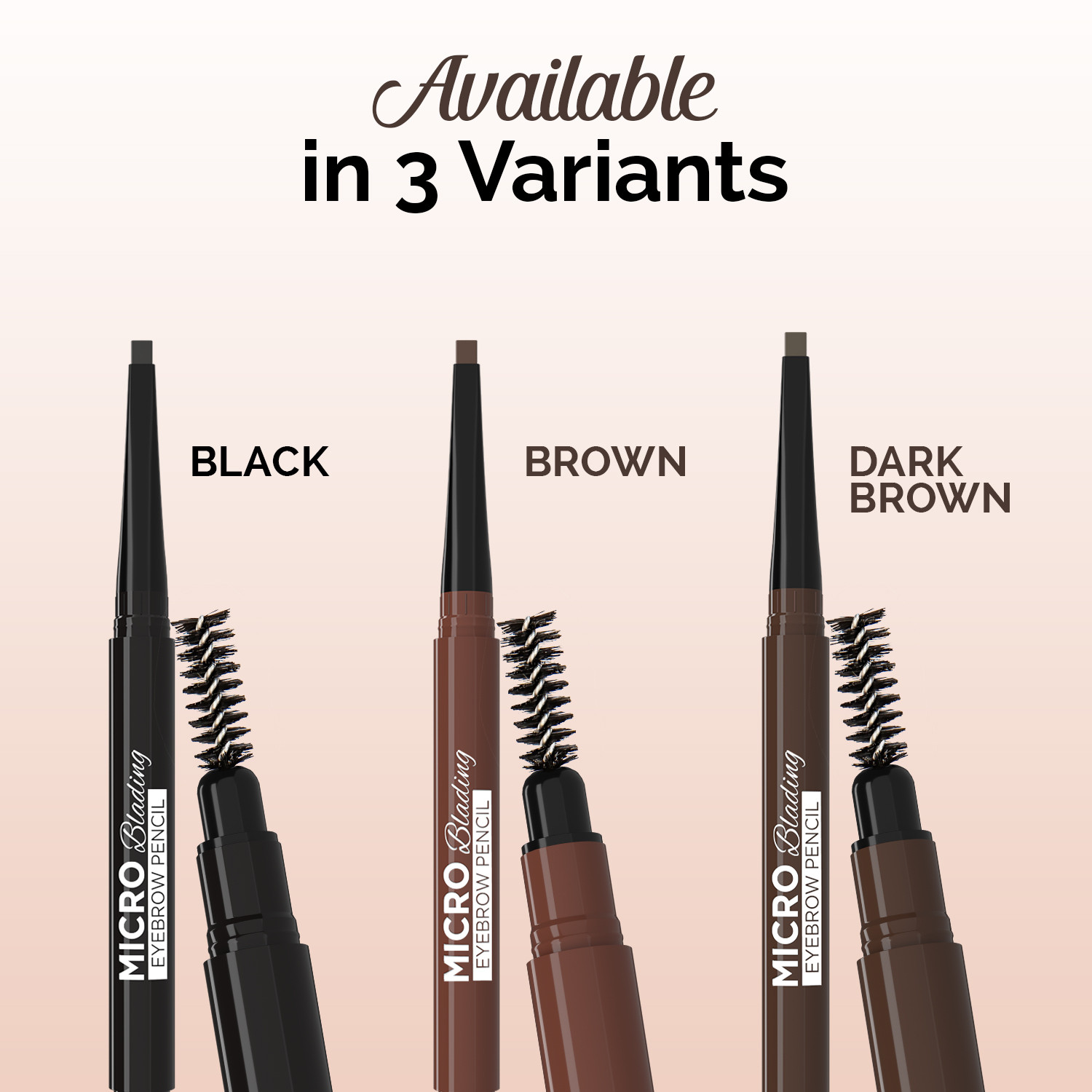 Image of Glam21 Micro-Blading Eyebrow Pencil | Brow-Pencil With Spoolie |Natural-looking Results