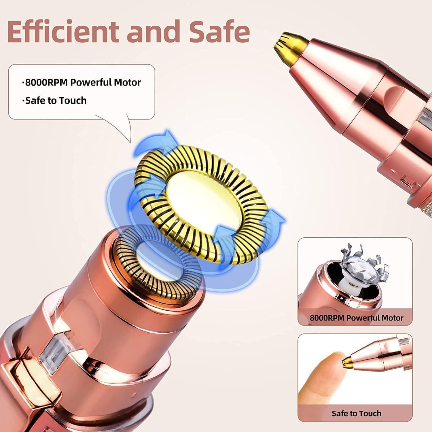 Image of PRINTDESIRES Eyebrow trimmer Body Groomer 60 min Runtime 2 Length Settings (Multicolor)