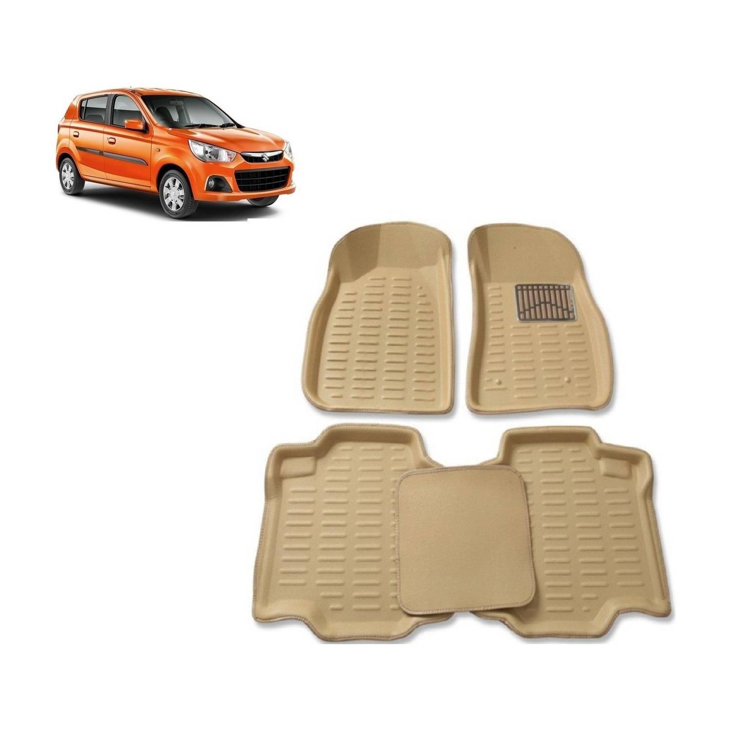 Carcoverpoint Vinyl 3D Mat For Maruti Suzuki Alto K10