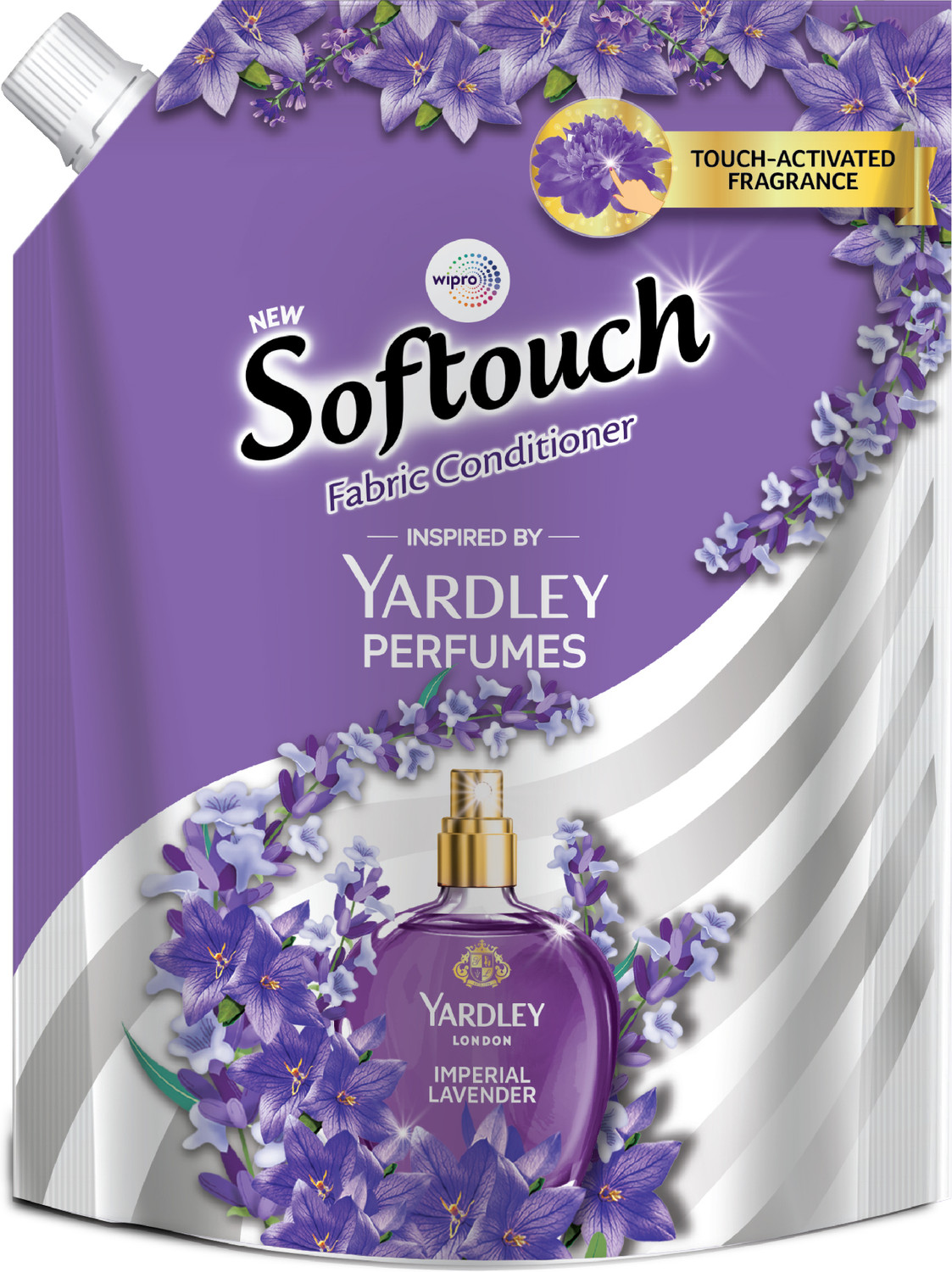 Image of Softouch Yardley Imperial Lavender Fabric Conditioner Long lasting fragrance for clothes