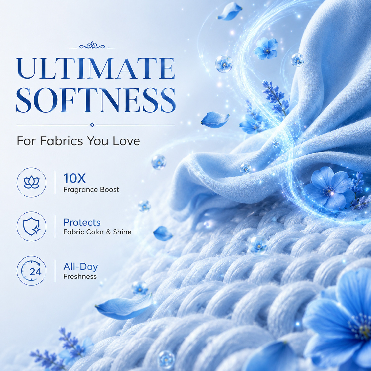 Image of haniel Perfume Ocean Breeze Fabric Conditioner Liquid - Long Lasting 10x Fragrance