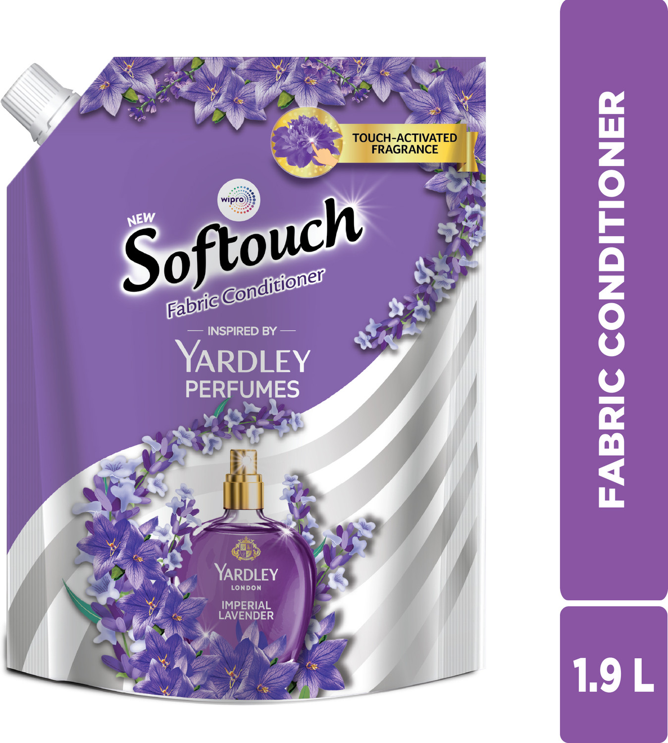Image of Softouch Yardley Imperial Lavender Fabric Conditioner Long lasting fragrance for clothes