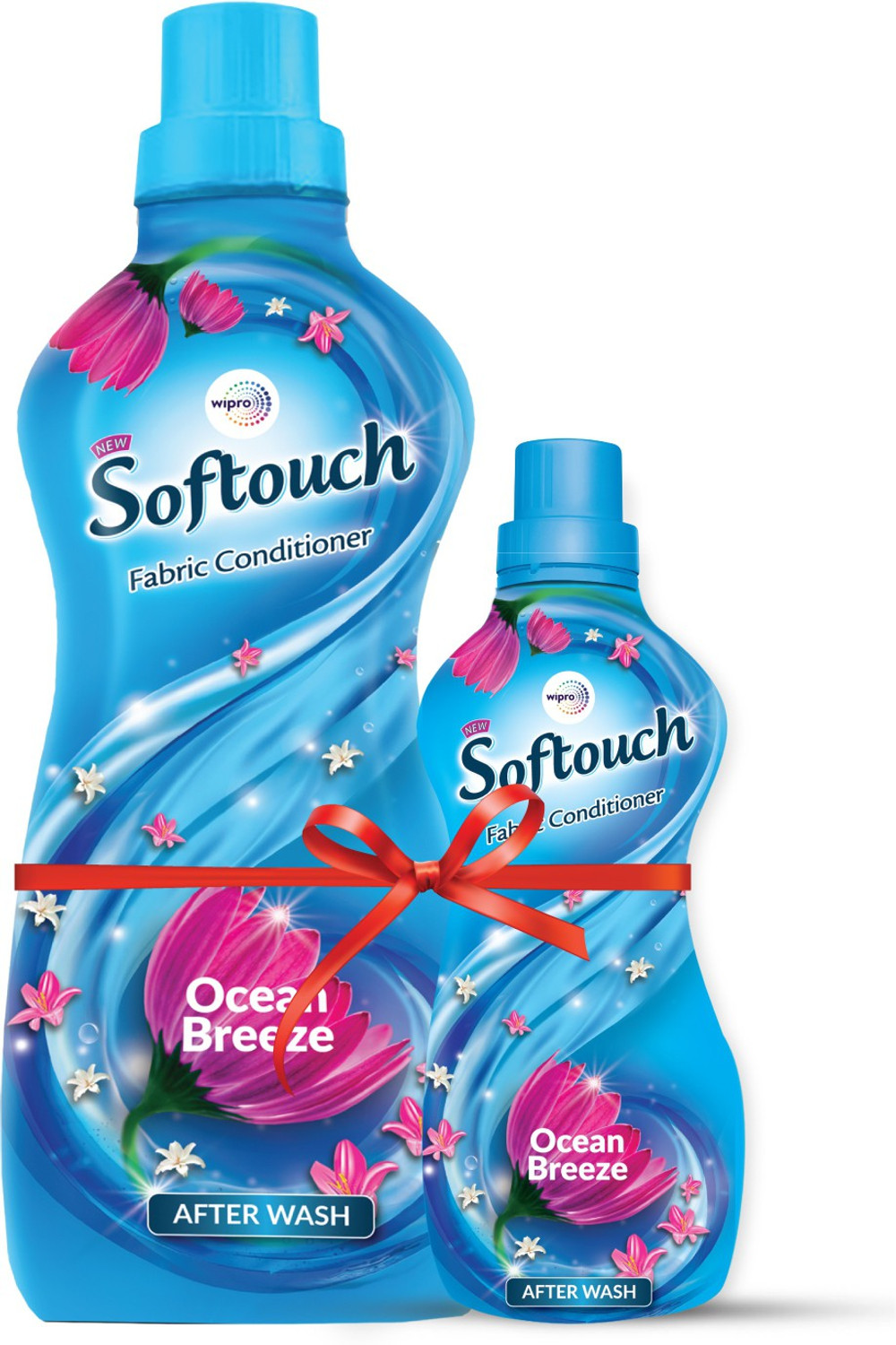 Image of Softouch by Wipro Ocean Breeze Liquid | Fabric Conditioner with Jasmine, Citrus and Rose Fragrance
