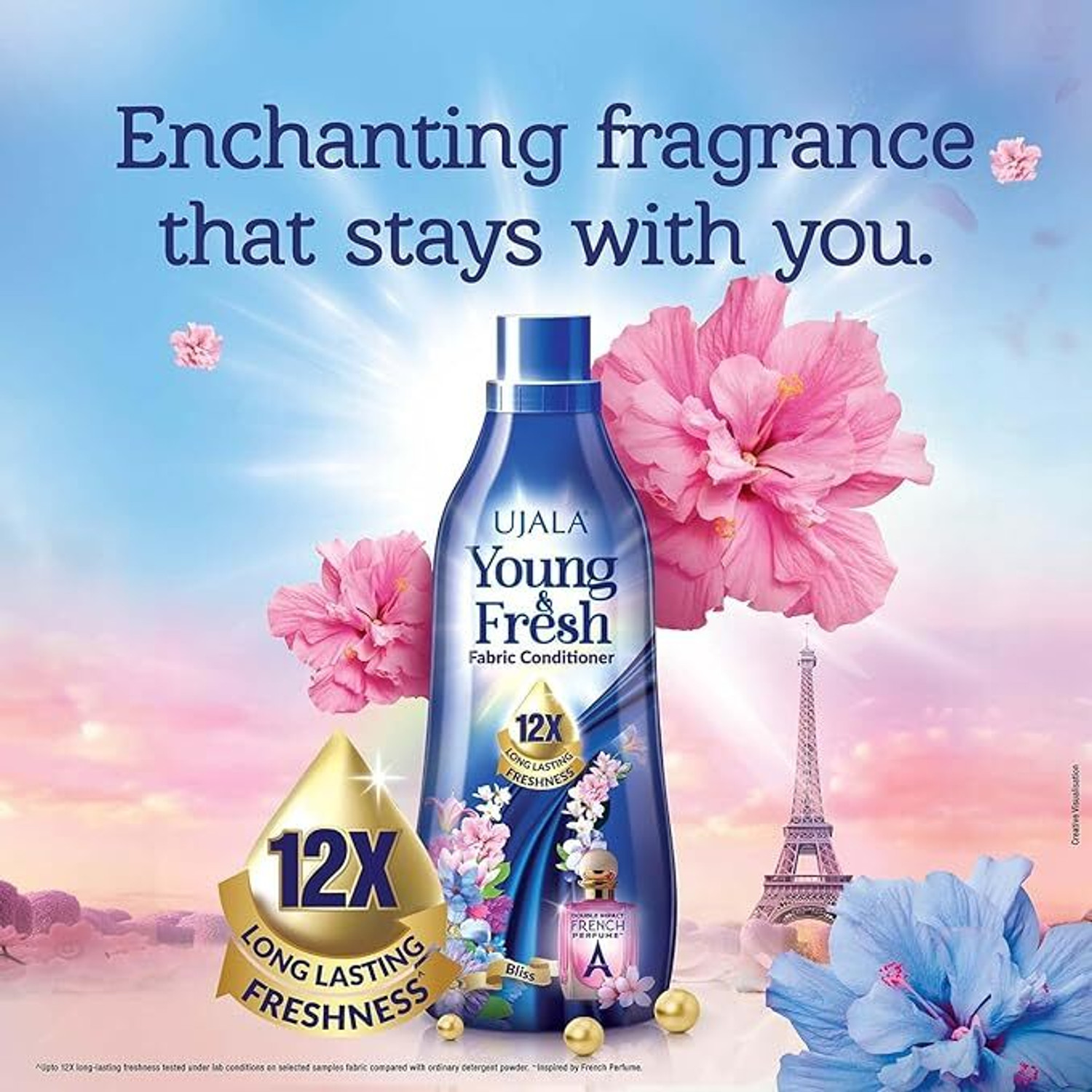 Image of Ujala young & fresh fabric conditioner liquid bliss pack of 1 Fabric Stiffener