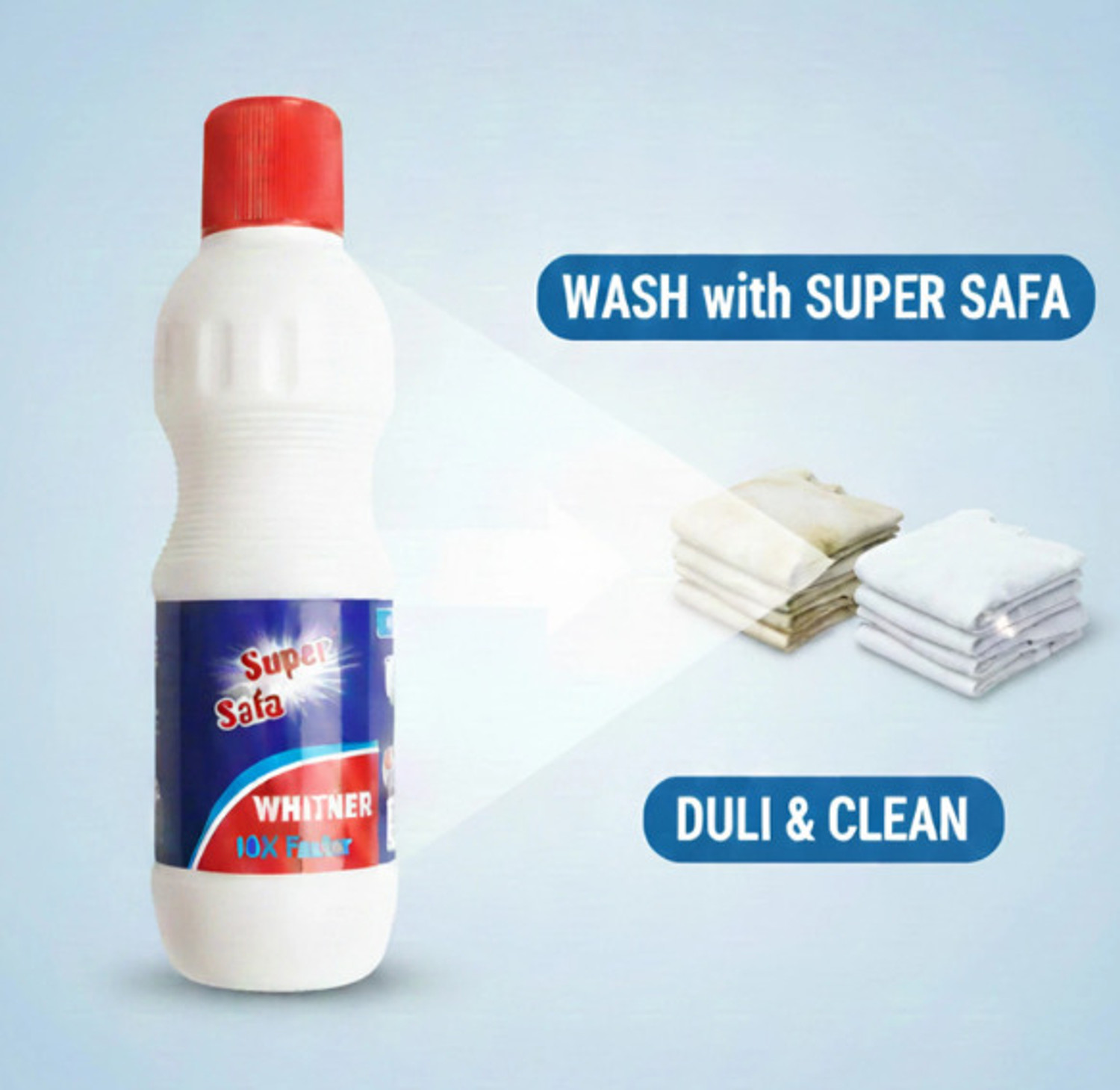 Image of Super safa Fabric Whitner(Ala) 250ml Fresh, Aqua Fabric Whitener