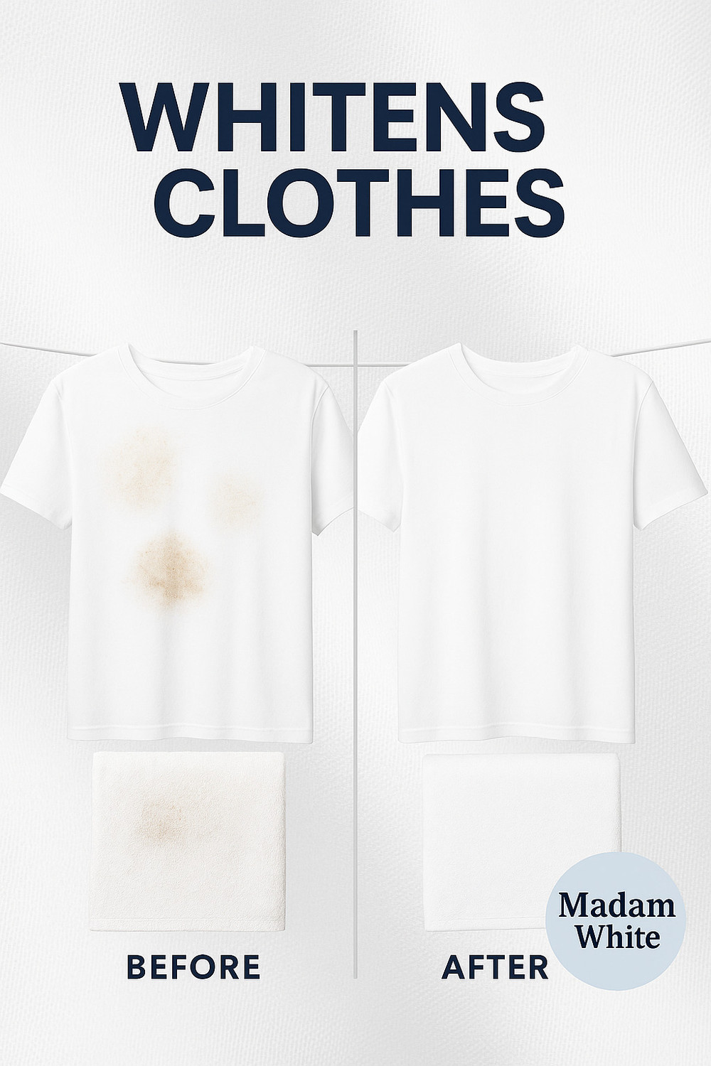 Image of Madam Cleaning Bleach - 5L |Kills 99.99 % Germs||Tough Stain Remover||Whitens Clothes| Fabric Whitener