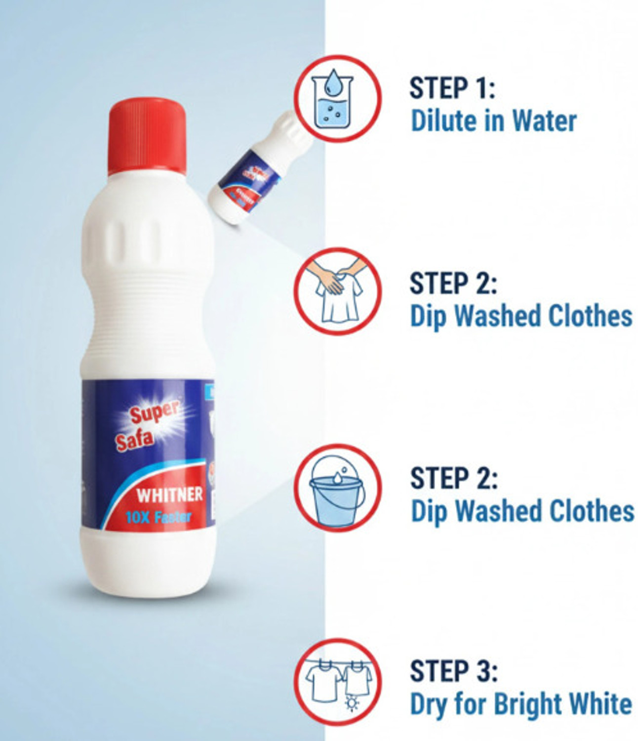 Image of Super safa Fabric Whitner(Ala) 250ml Fresh, Aqua Fabric Whitener
