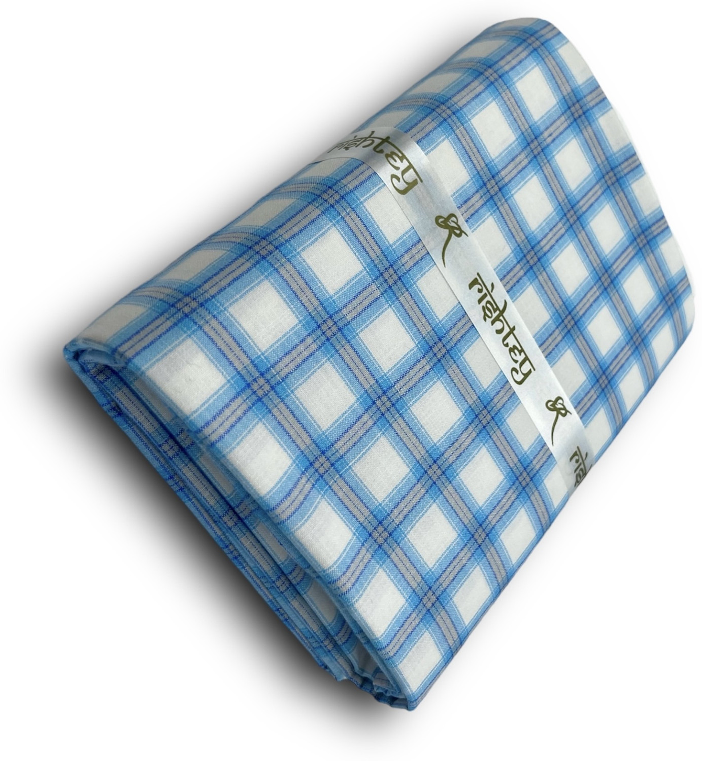Image of Rishtey Cotton Blend Solid, Checkered Shirt & Trouser Fabric