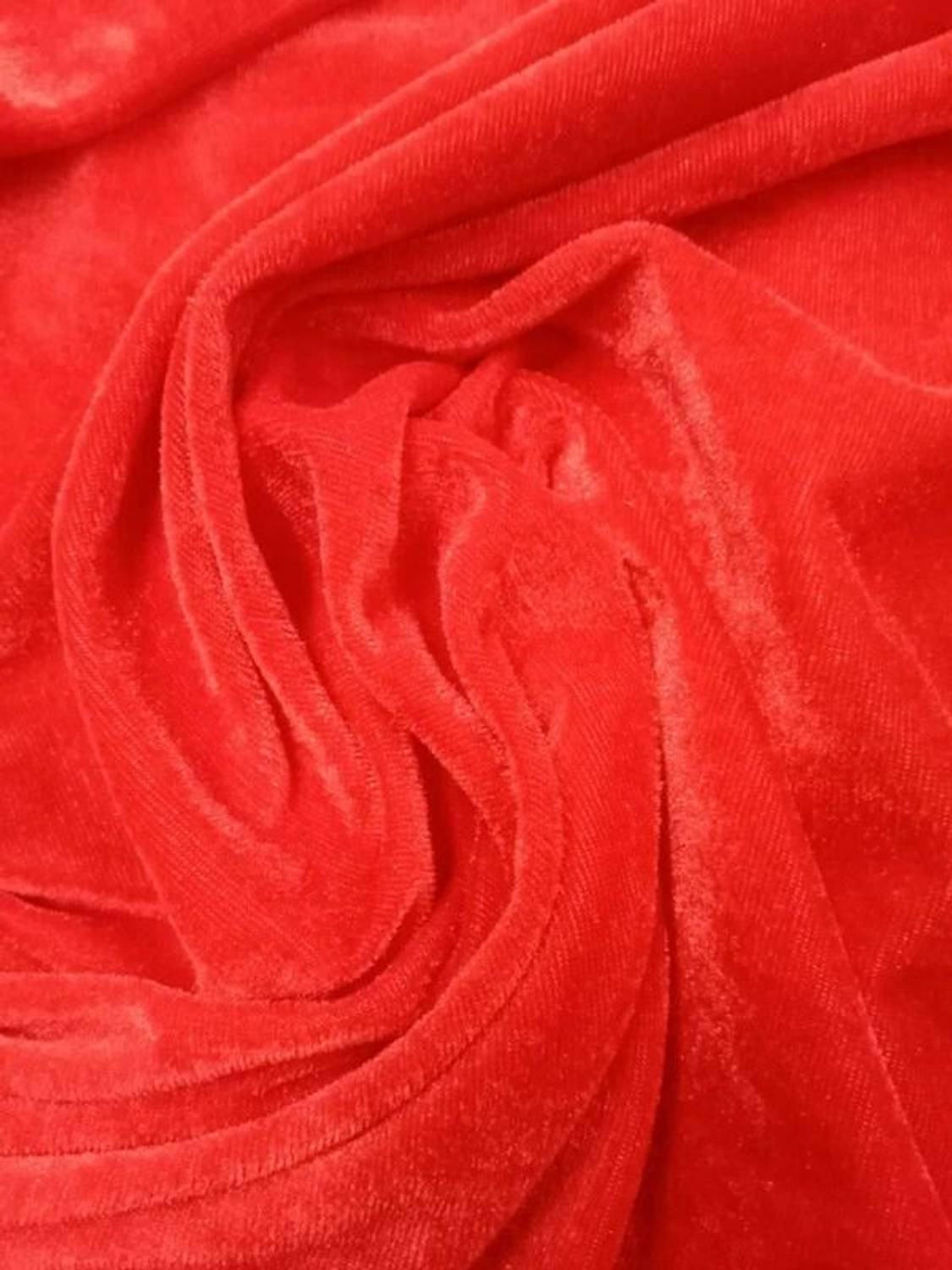 ALINA MODA Velvet Solid Multipurpose Running Fabric