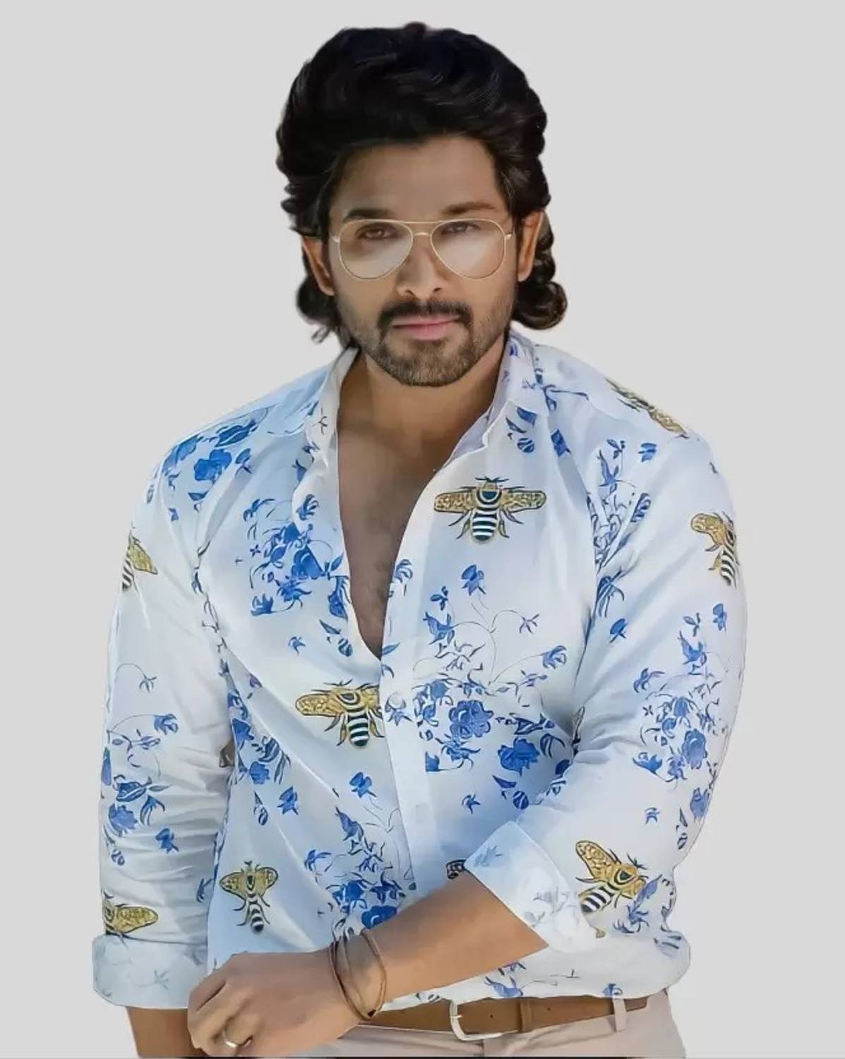 tmक्रिएशन Floral Print Cotton Shirt and Trouser Set - Image 3