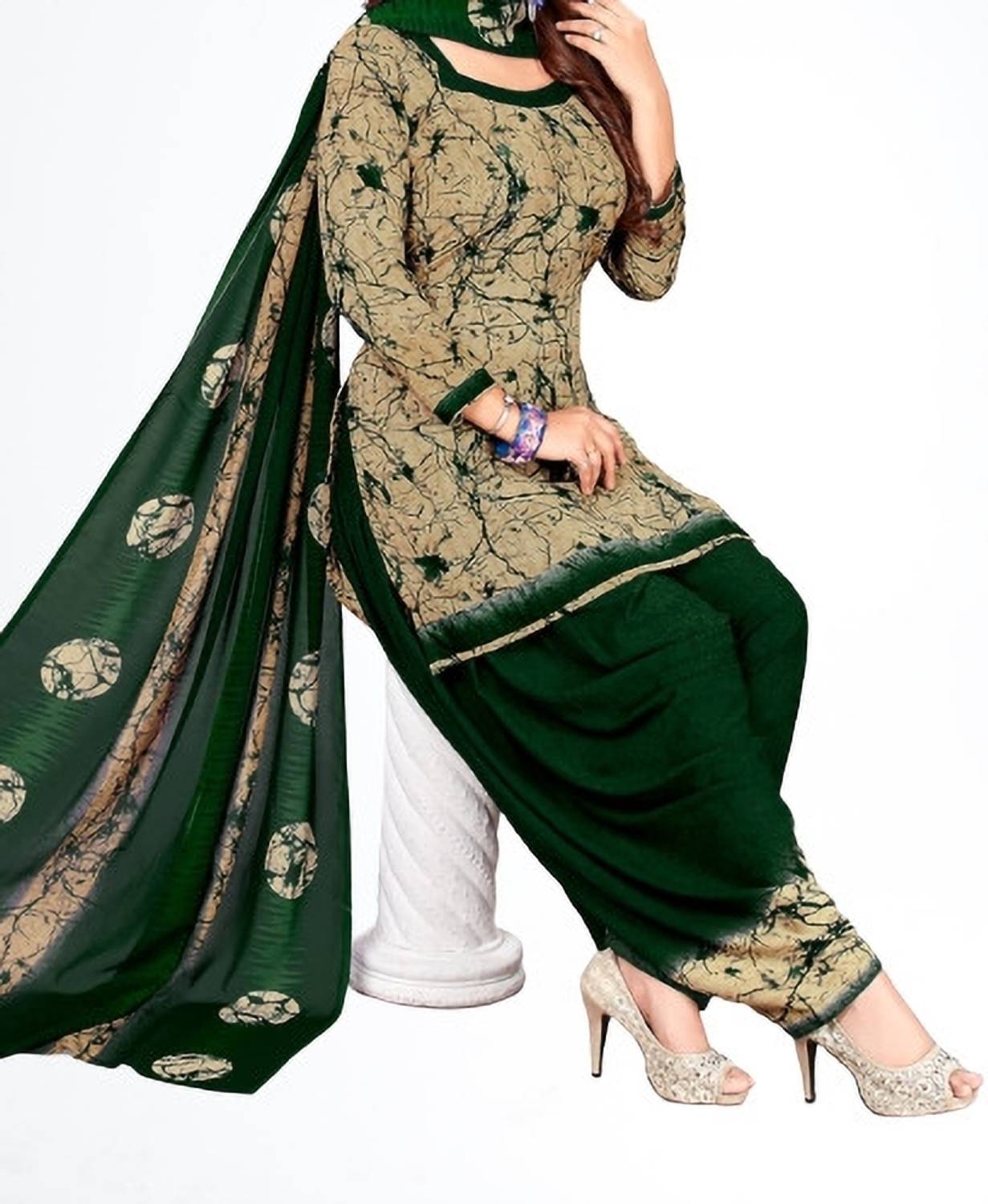 Alexander Crepe Paisley Salwar Suit Material