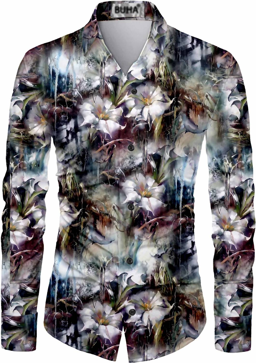 BuhaTrade Polycotton Printed Shirt Fabric