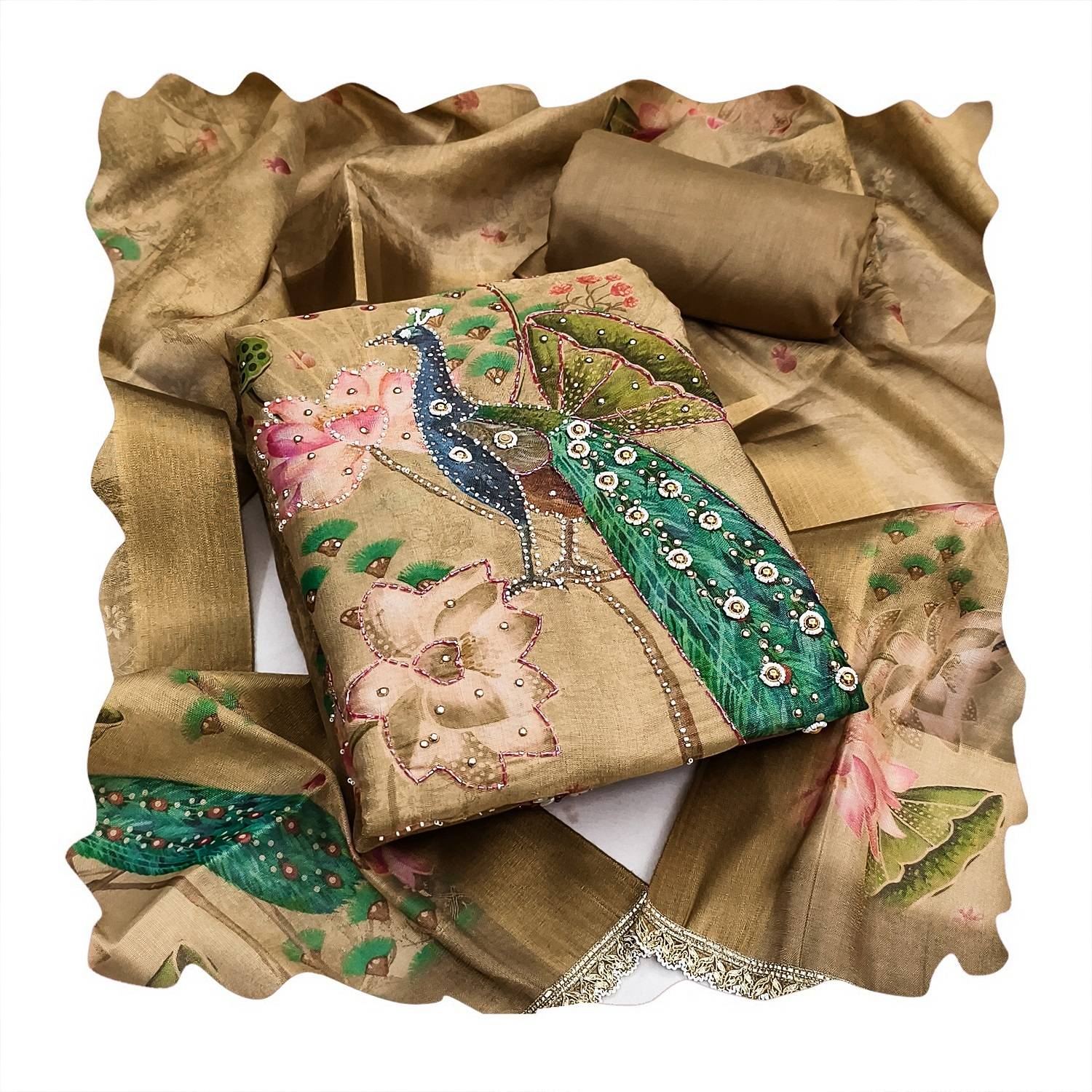 NEGRONI Cotton Silk Printed Salwar Suit Material