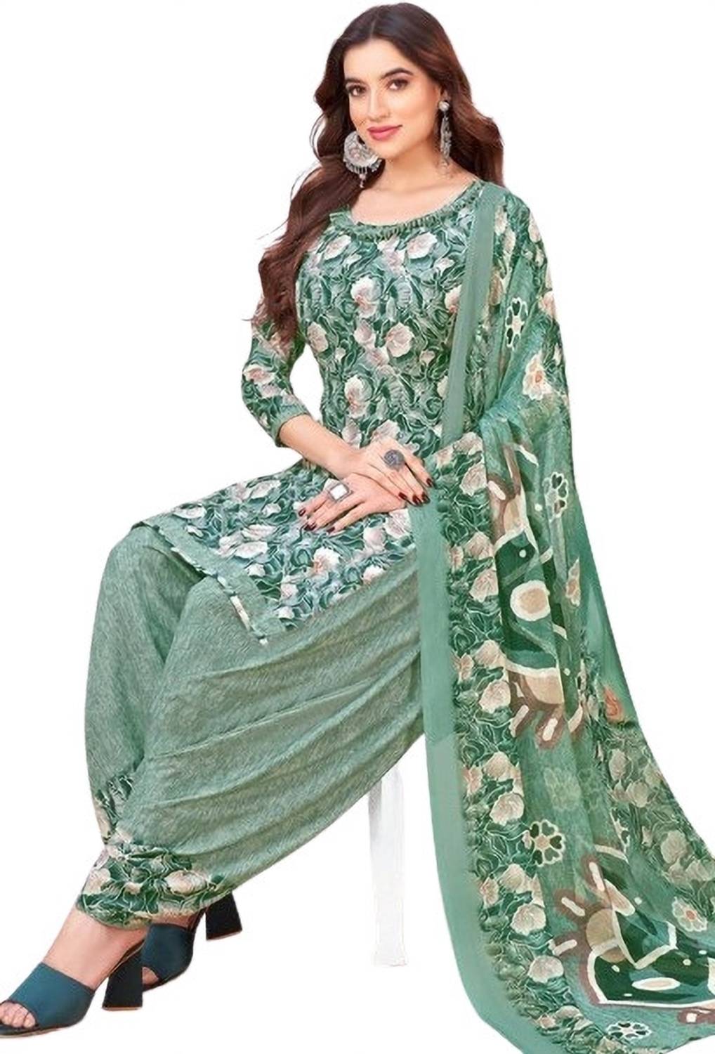 Bhavya Fashion Crepe Printed Salwar Suit Material